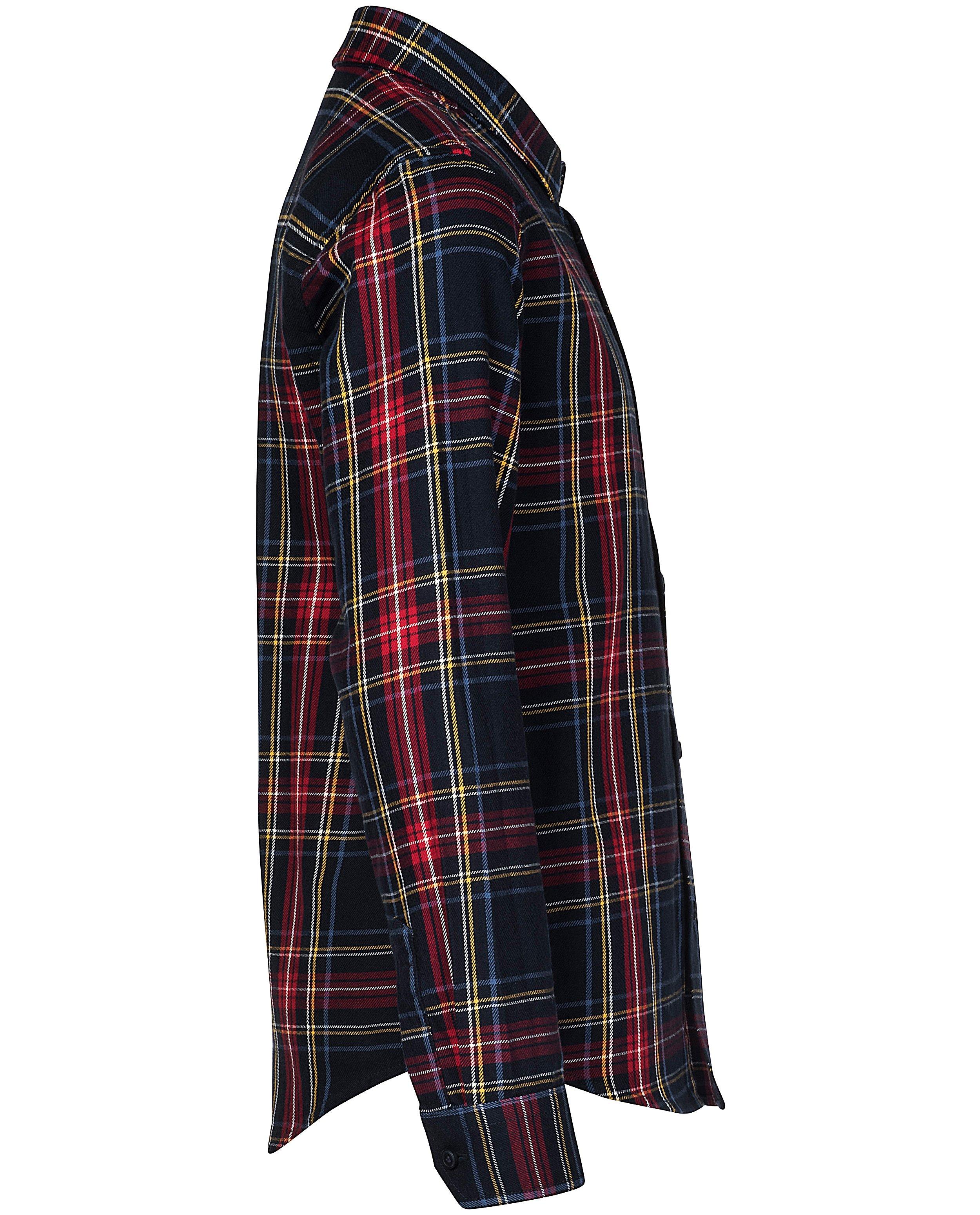 Hemden - Blauw hemd met ruitpatroon