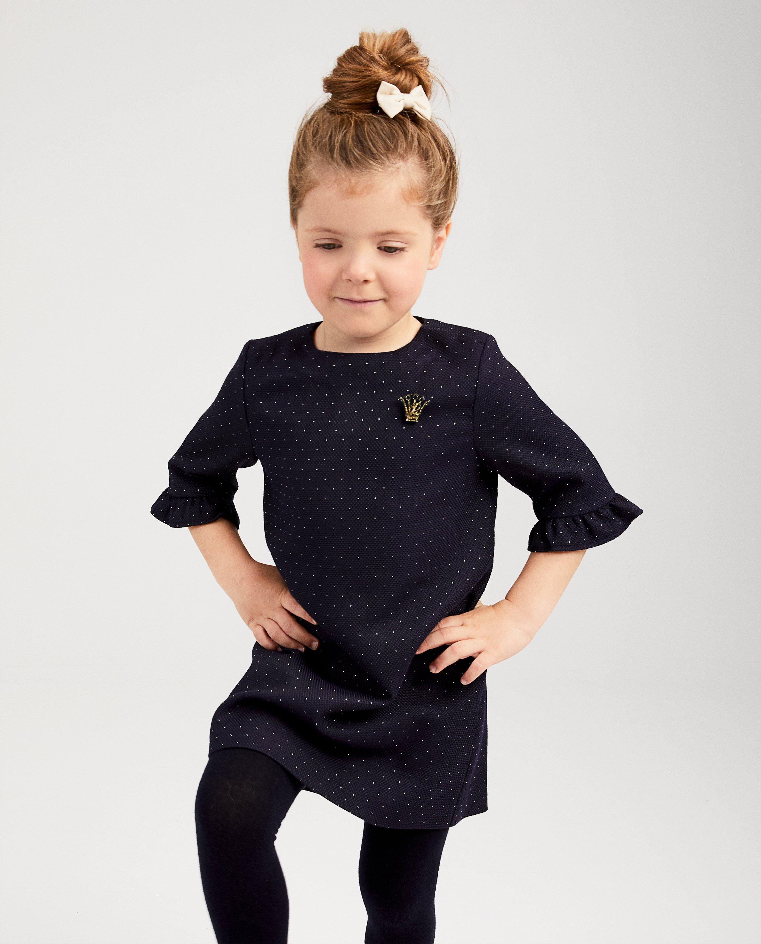 Robes - Robe bleue à pois Prinsessia