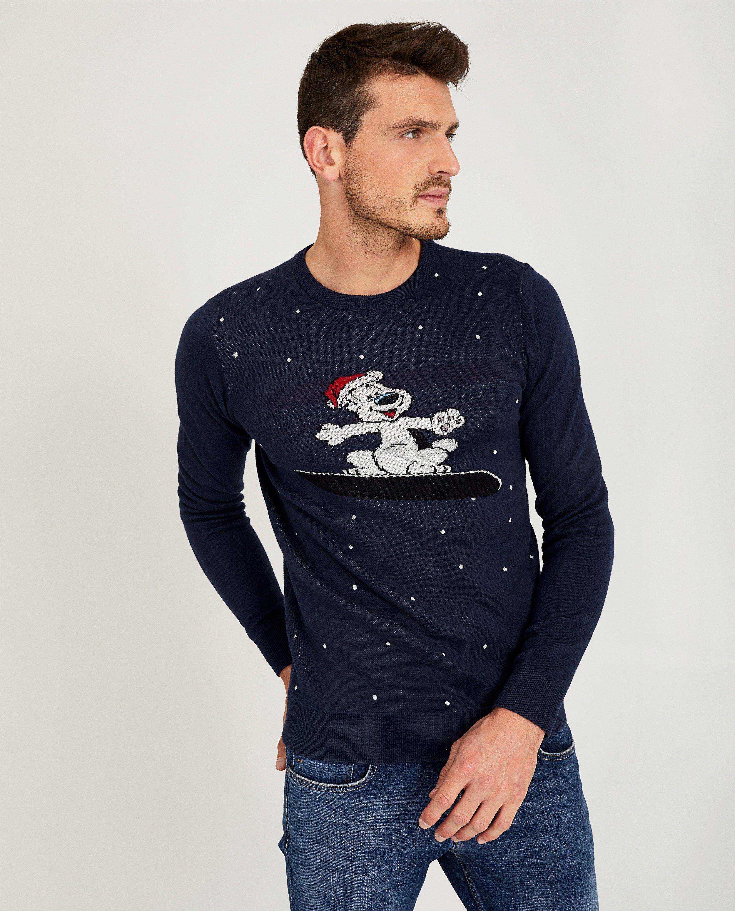 Blauwe kersttrui met Samson - Product Detail - donkerblauw - afbeelding nummer 2