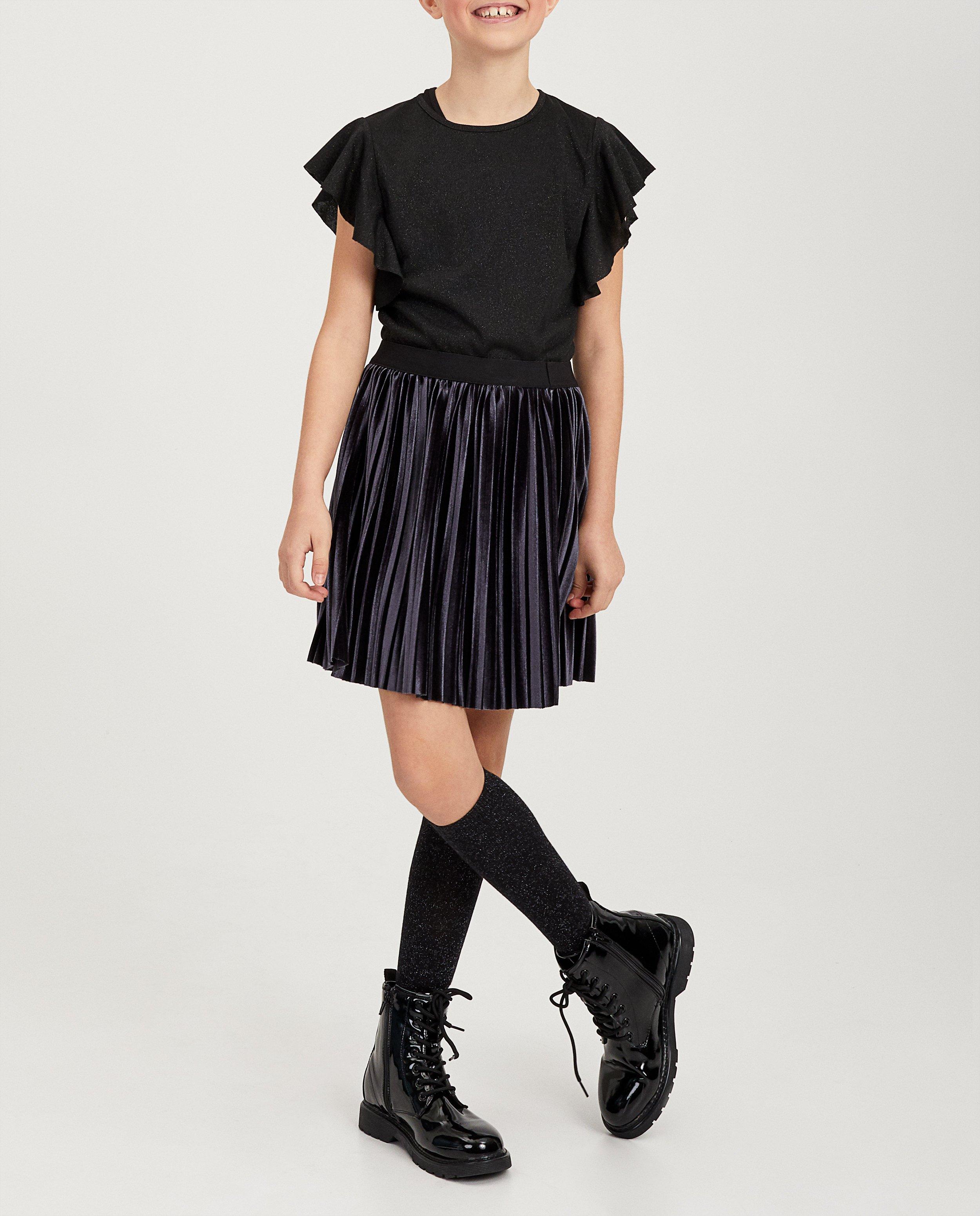 Donkergrijze rok van fluweel - Product Detail - donkergrijs - afbeelding nummer 2