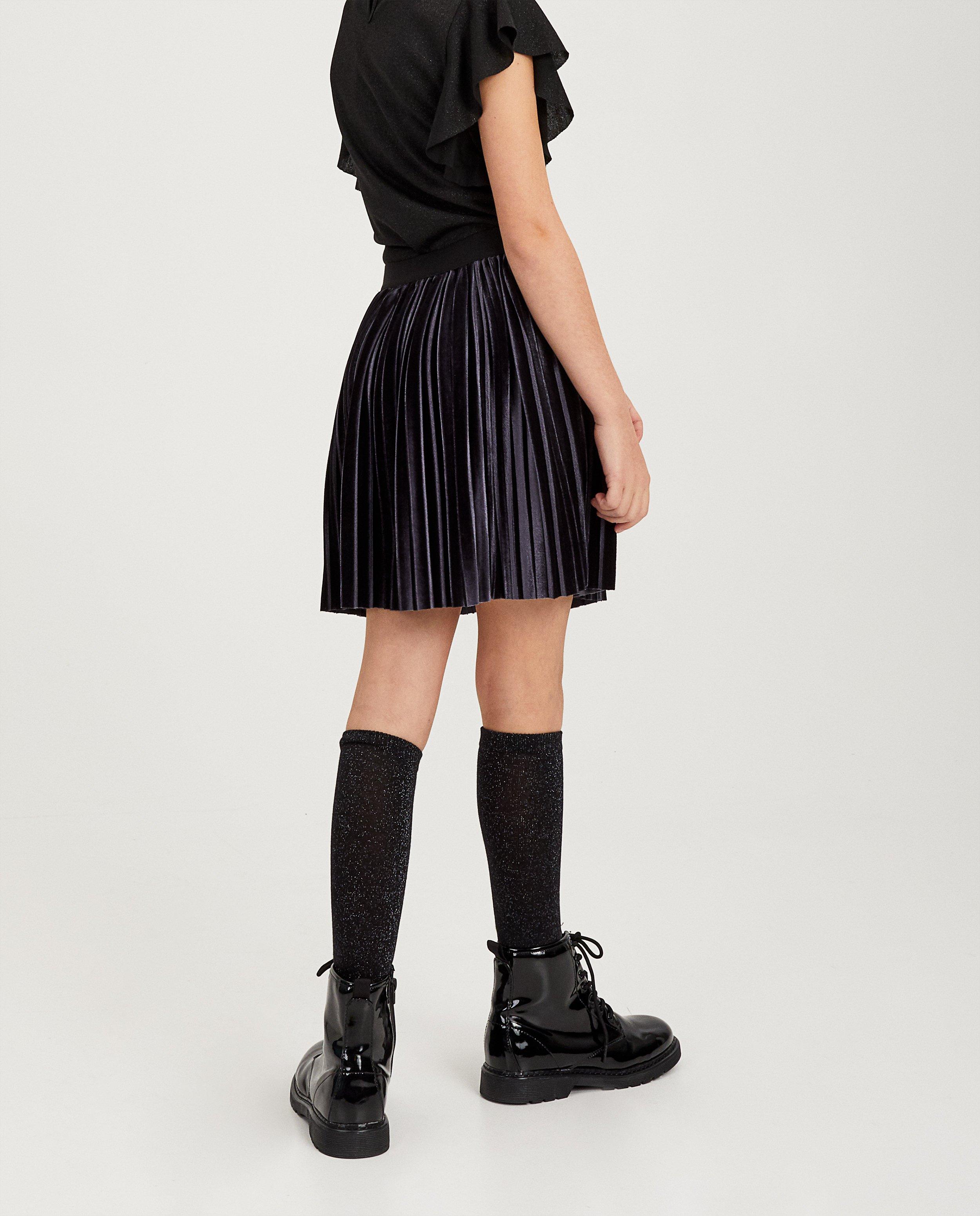 Donkergrijze rok van fluweel - Product Detail - donkergrijs - afbeelding nummer 3