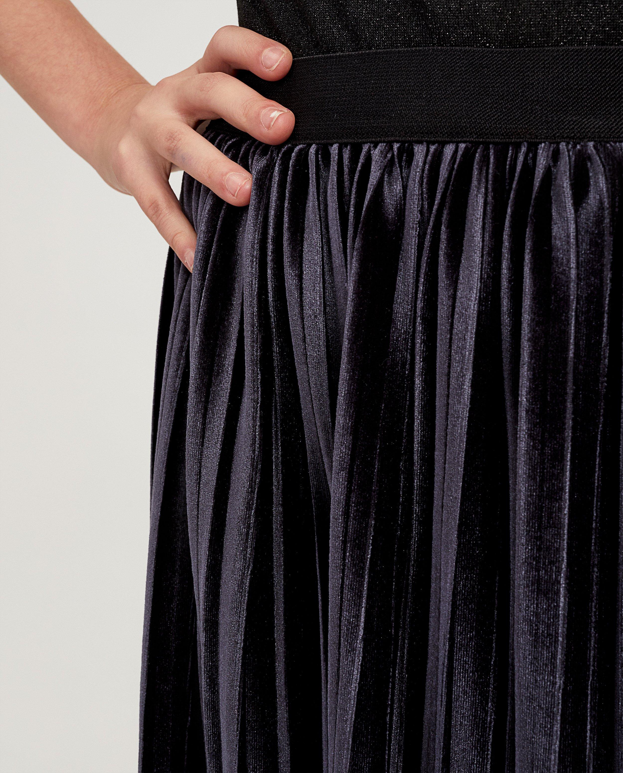 Donkergrijze rok van fluweel - Product Detail - donkergrijs - afbeelding nummer 4