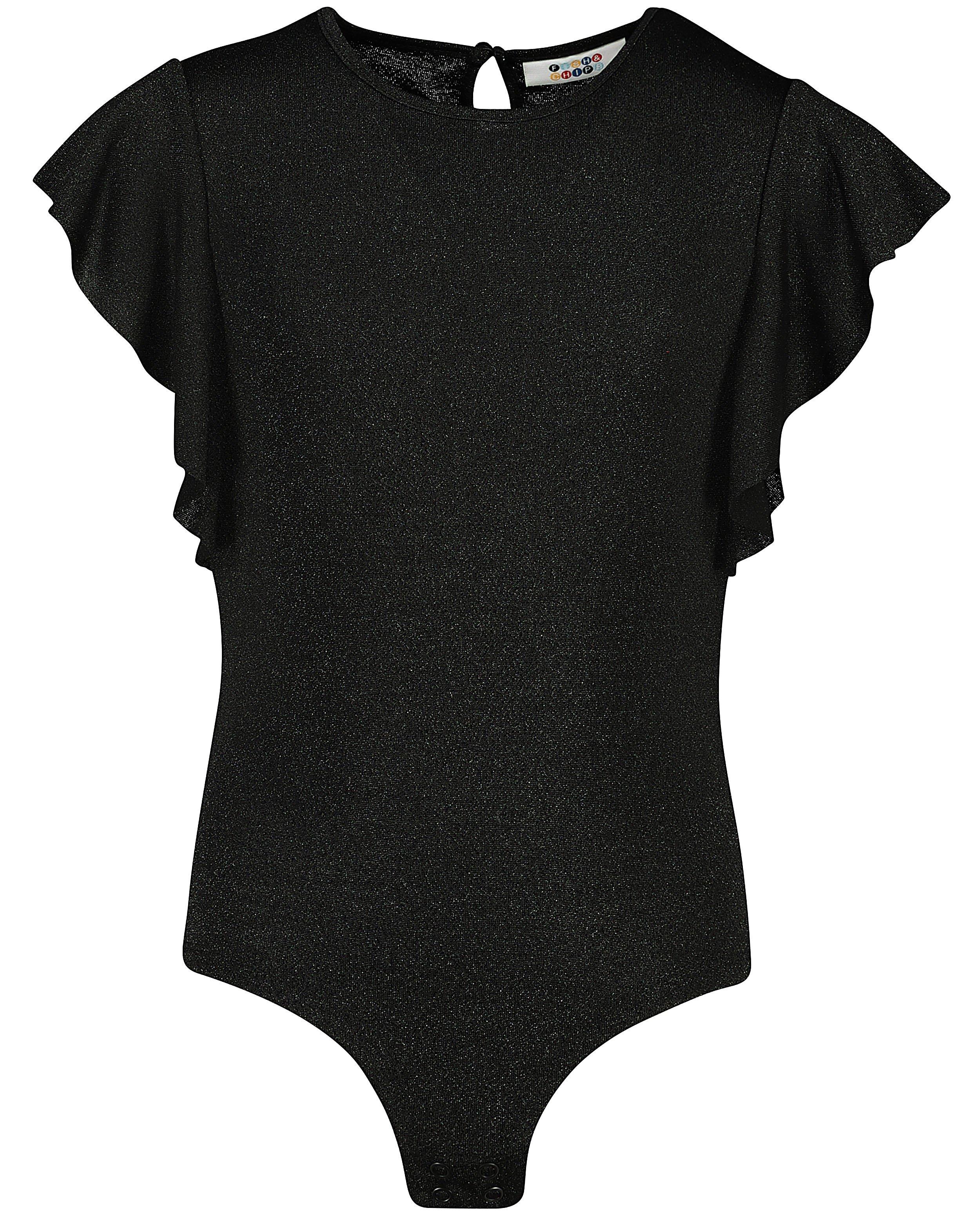 T-shirts - Body noir, fil métallisé