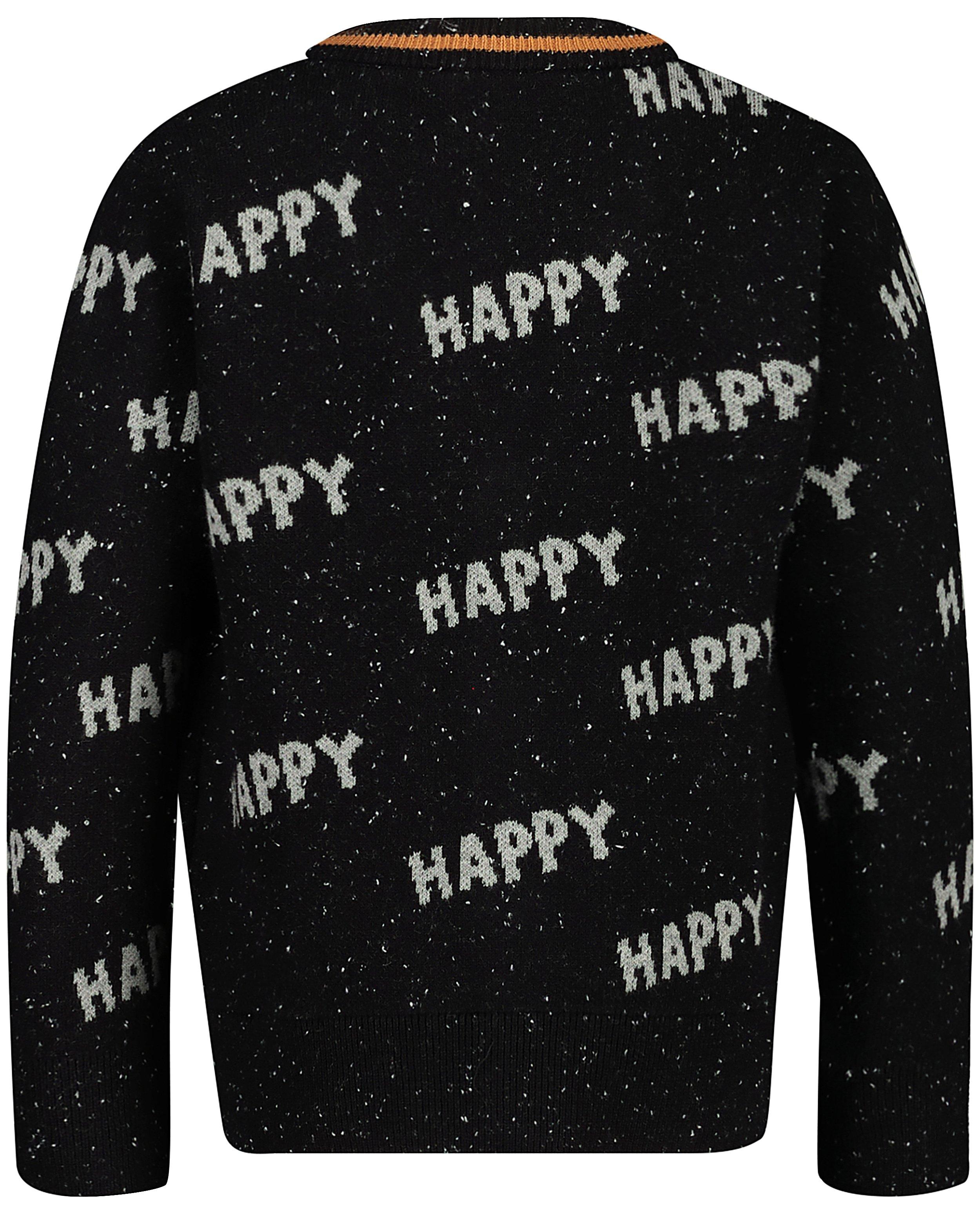 Cardigans - Zwart 'happy'-vest met spikkels