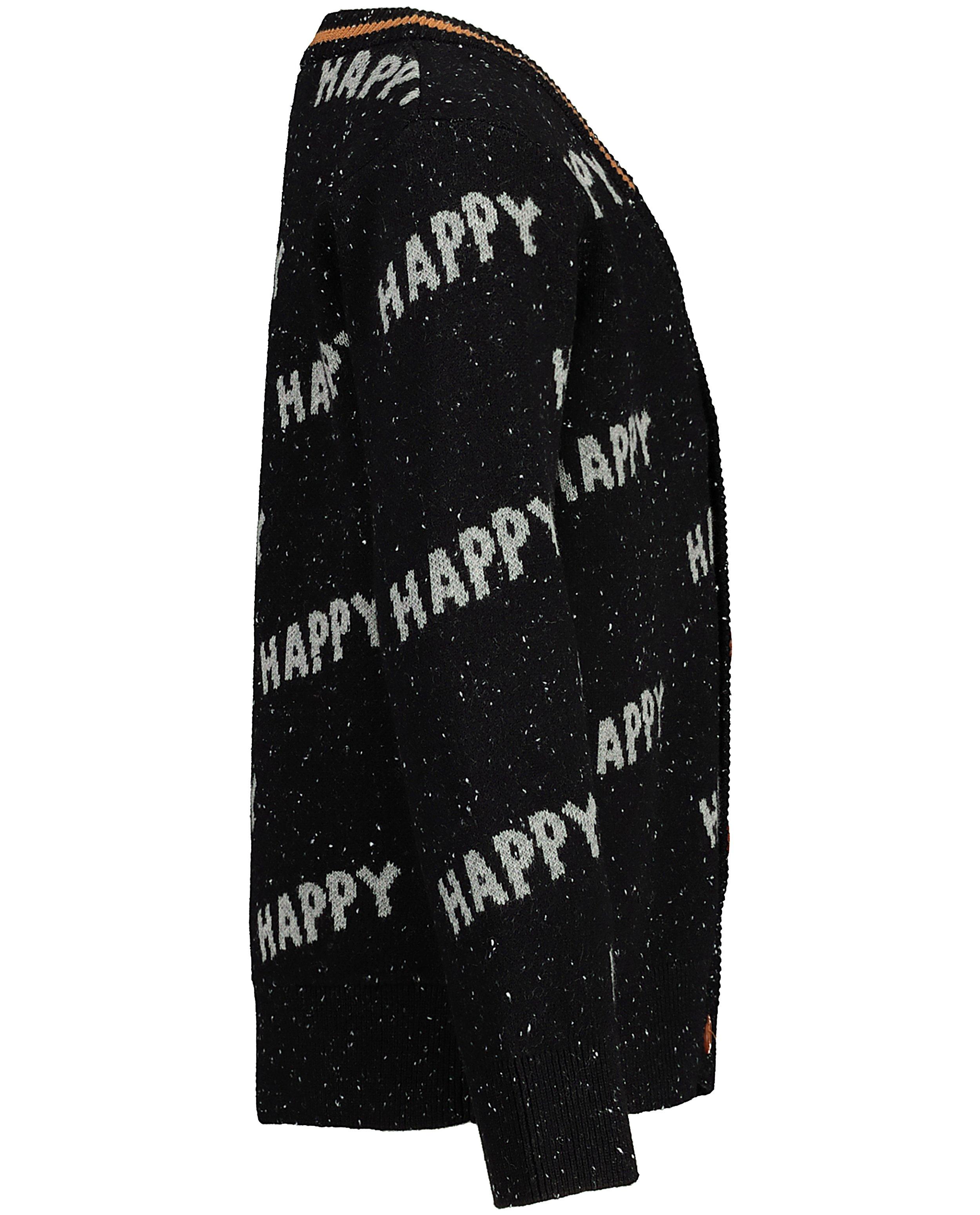 Cardigans - Zwart 'happy'-vest met spikkels