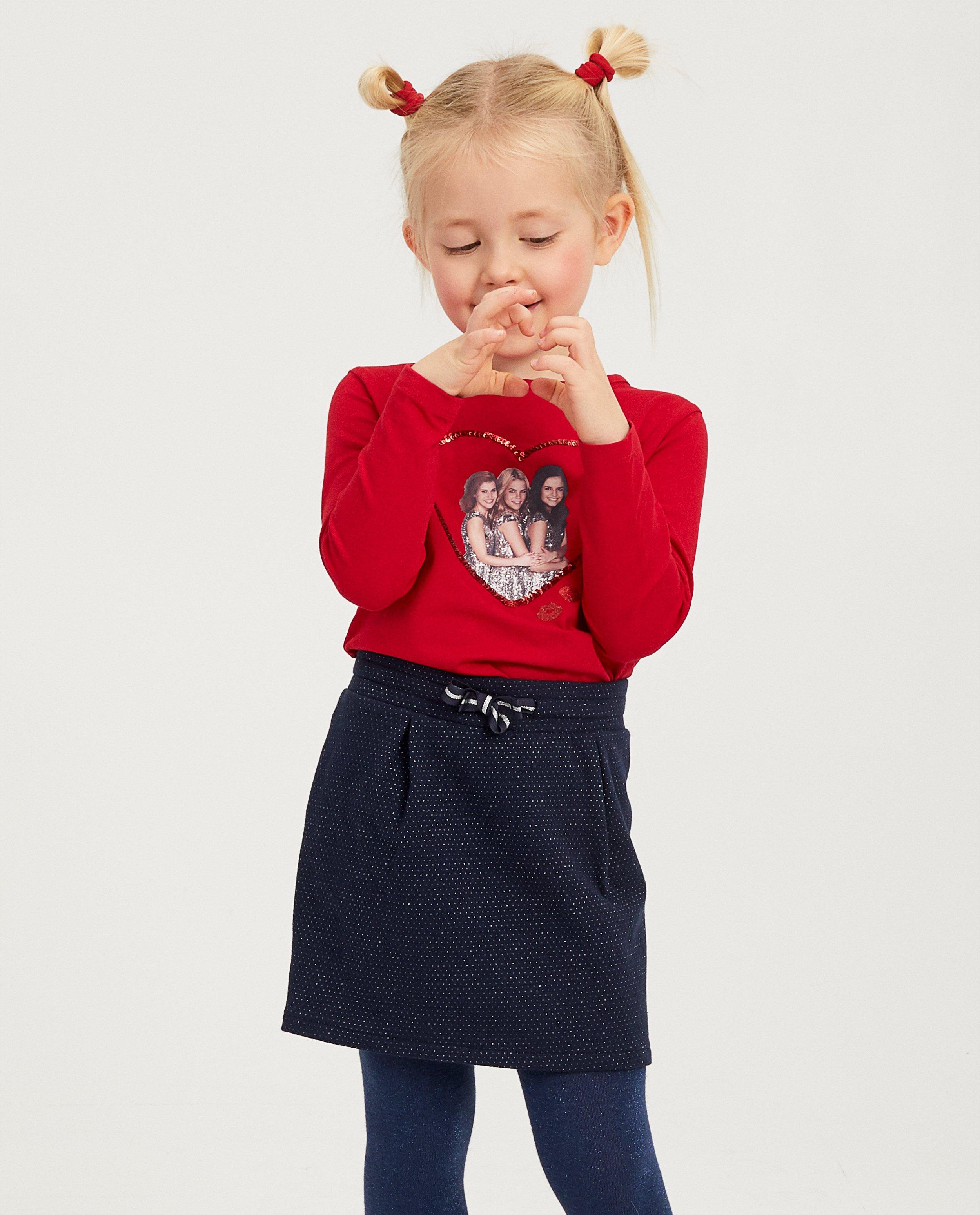 T-shirts - Blouse rouge, imprimé K3