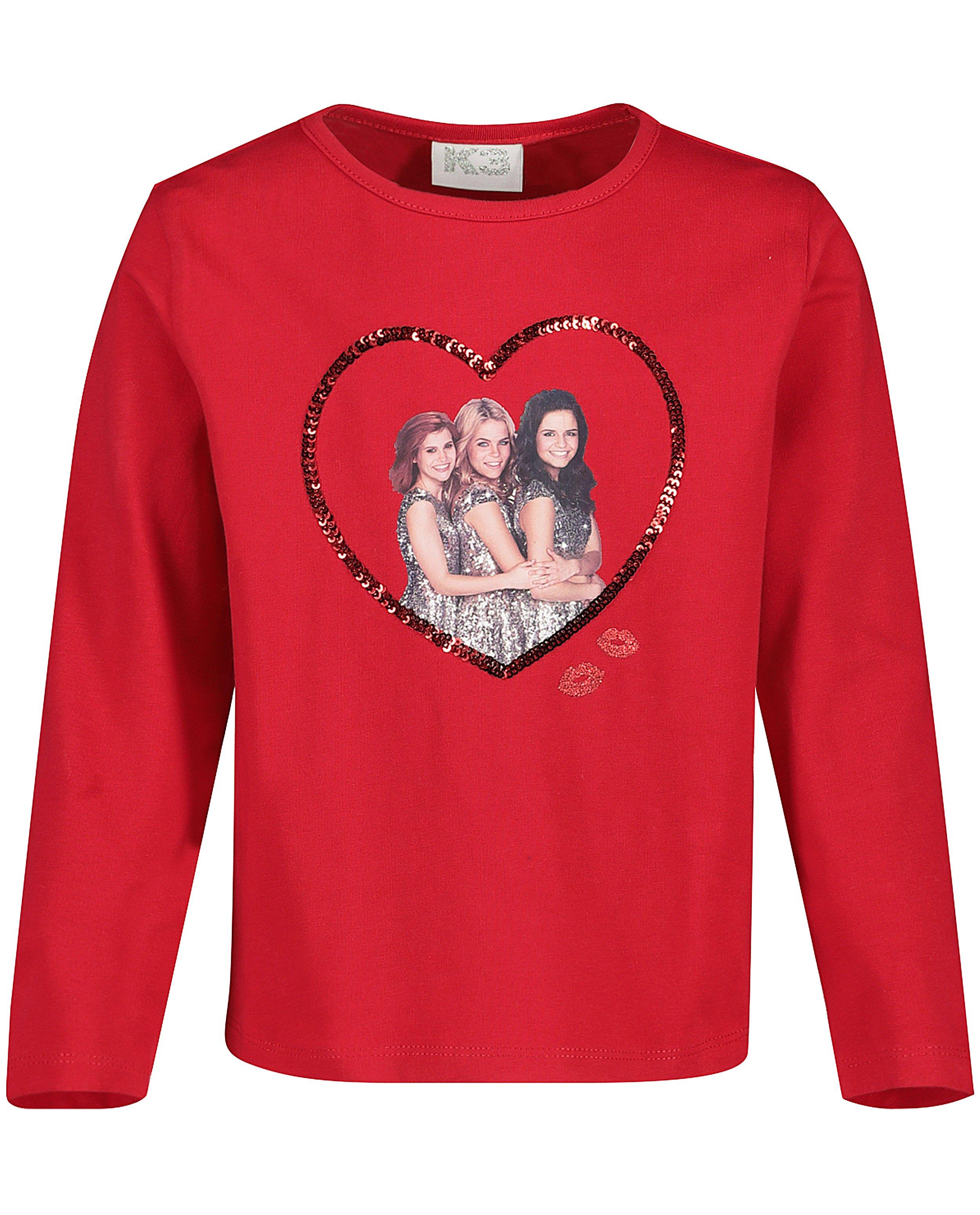 T-shirts - Blouse rouge, imprimé K3