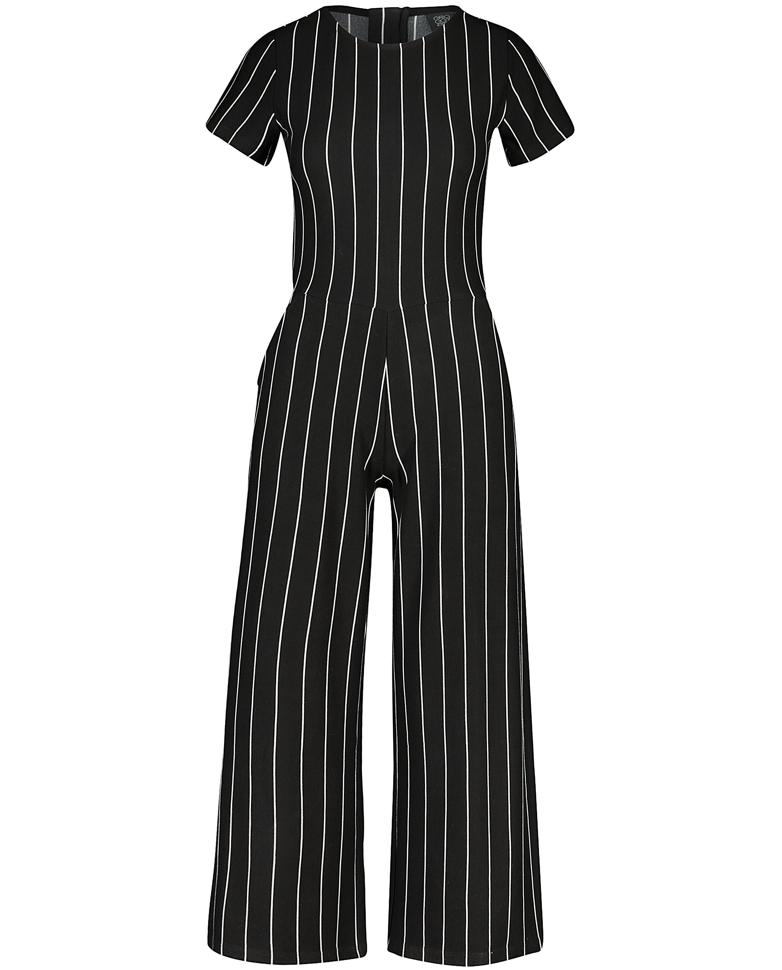Jumpsuits - Zwarte jumpsuit met strepen