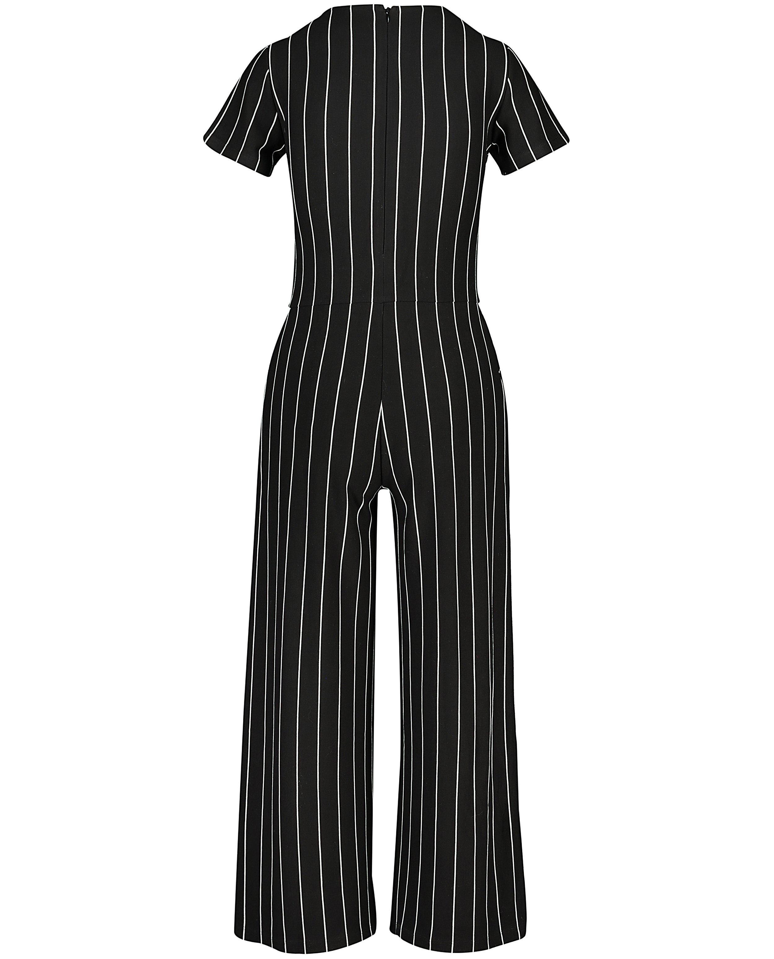 Jumpsuits - Zwarte jumpsuit met strepen