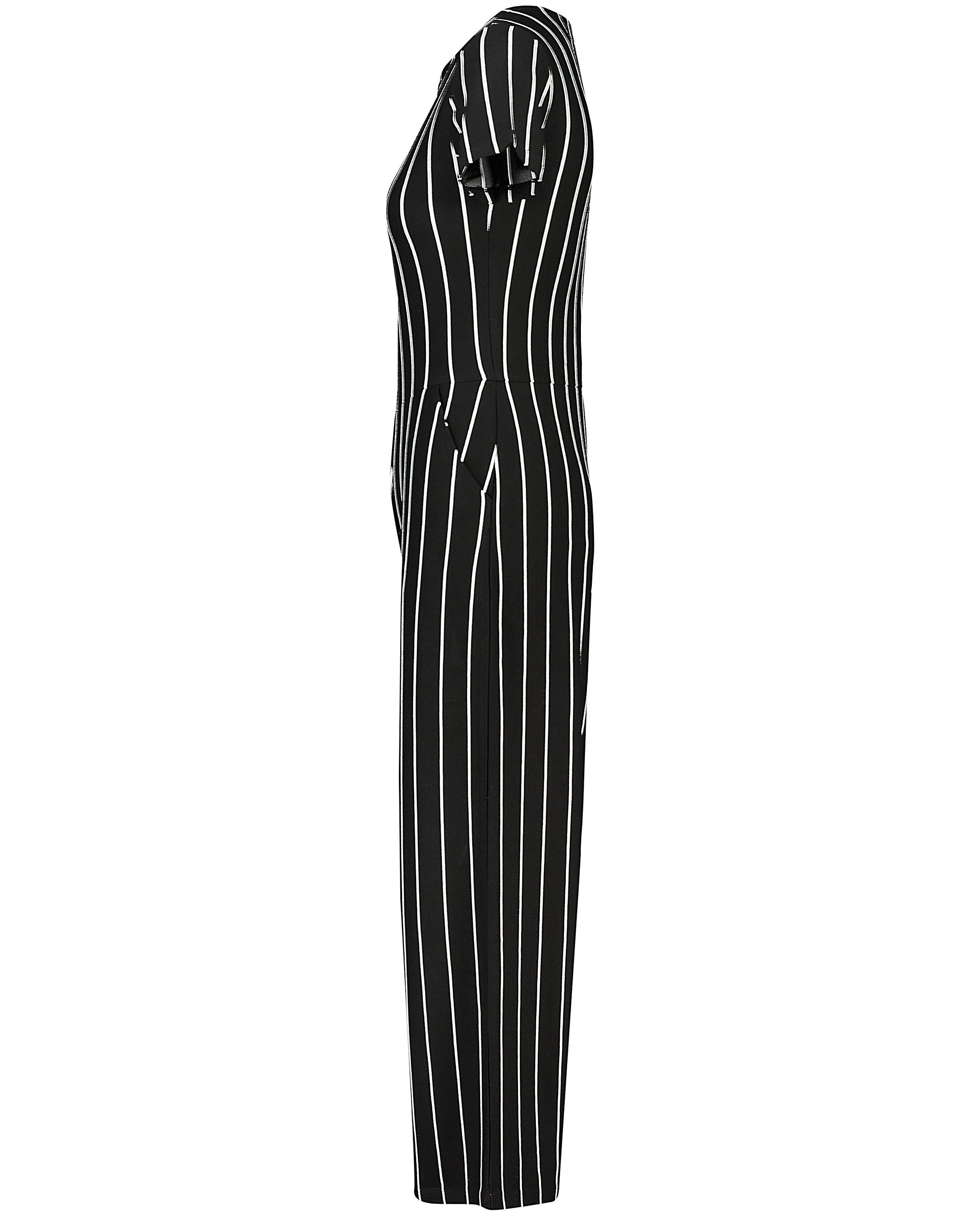 Jumpsuits - Zwarte jumpsuit met strepen