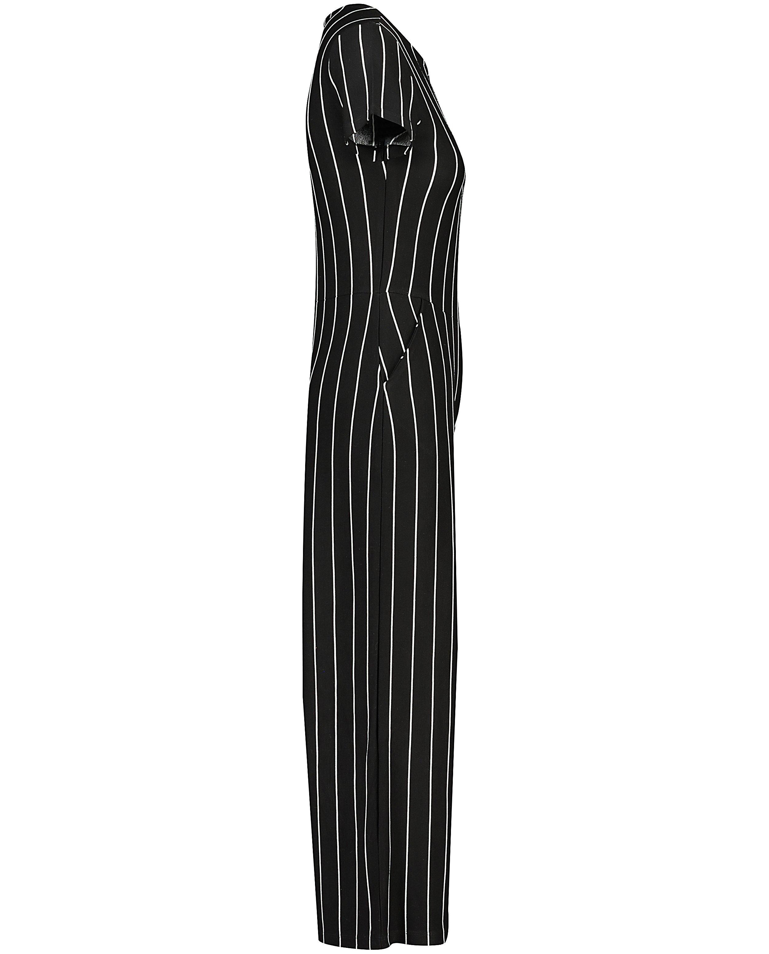 Jumpsuits - Zwarte jumpsuit met strepen
