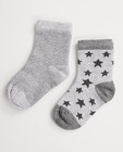2 paires de chaussettes pour bébés - collection de fête, étoiles - JBC