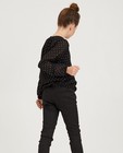 Hemden - Zwarte blouse met stippen