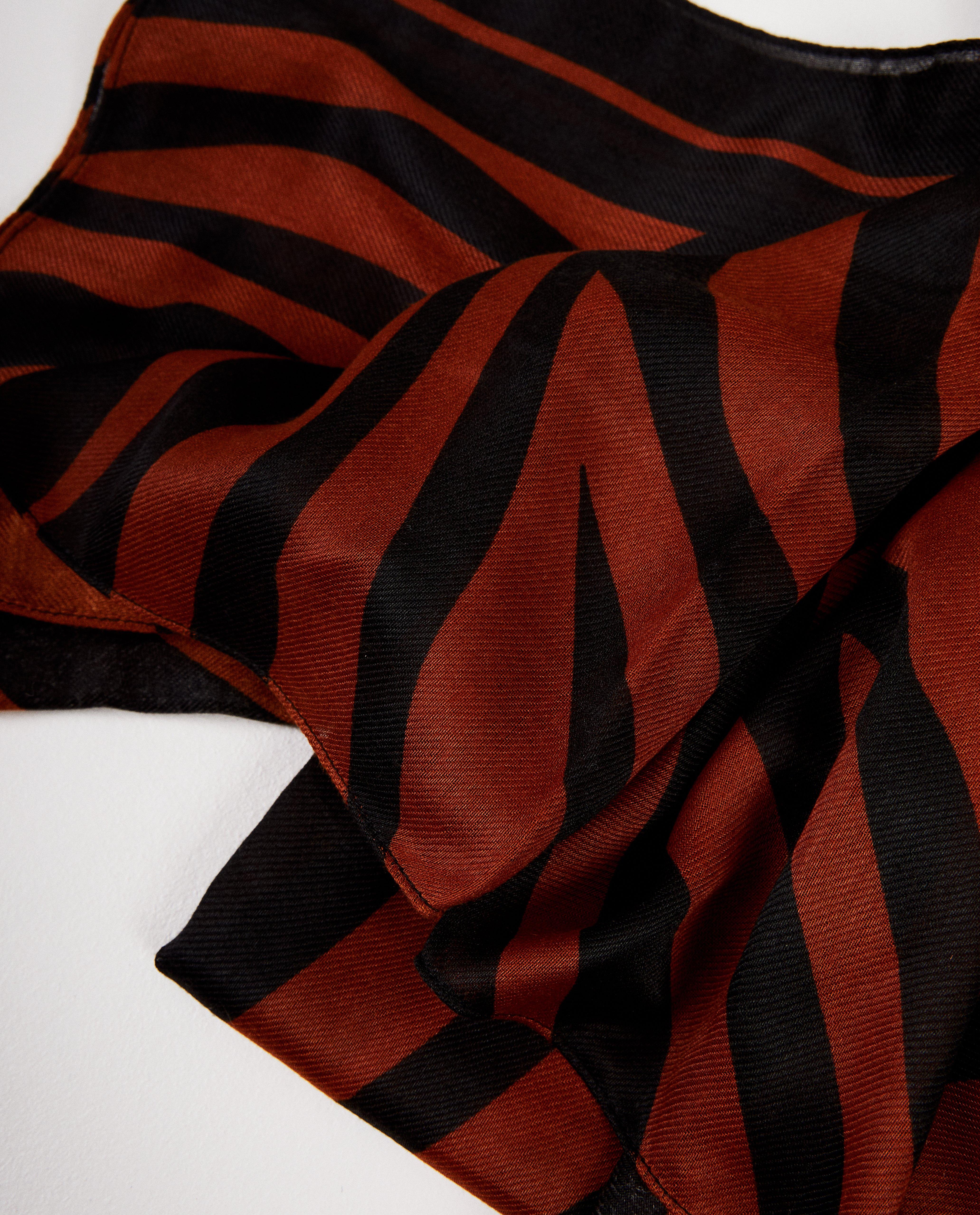 Sjaal met dierenprint Pieces - Product Detail - bruin - afbeelding nummer 3