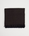 Sjaal met metaaldraad Pieces - in zwart - Pieces