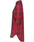 Robes - Robe-chemisier rouge à carreaux