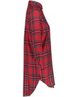 Robes - Robe-chemisier rouge à carreaux
