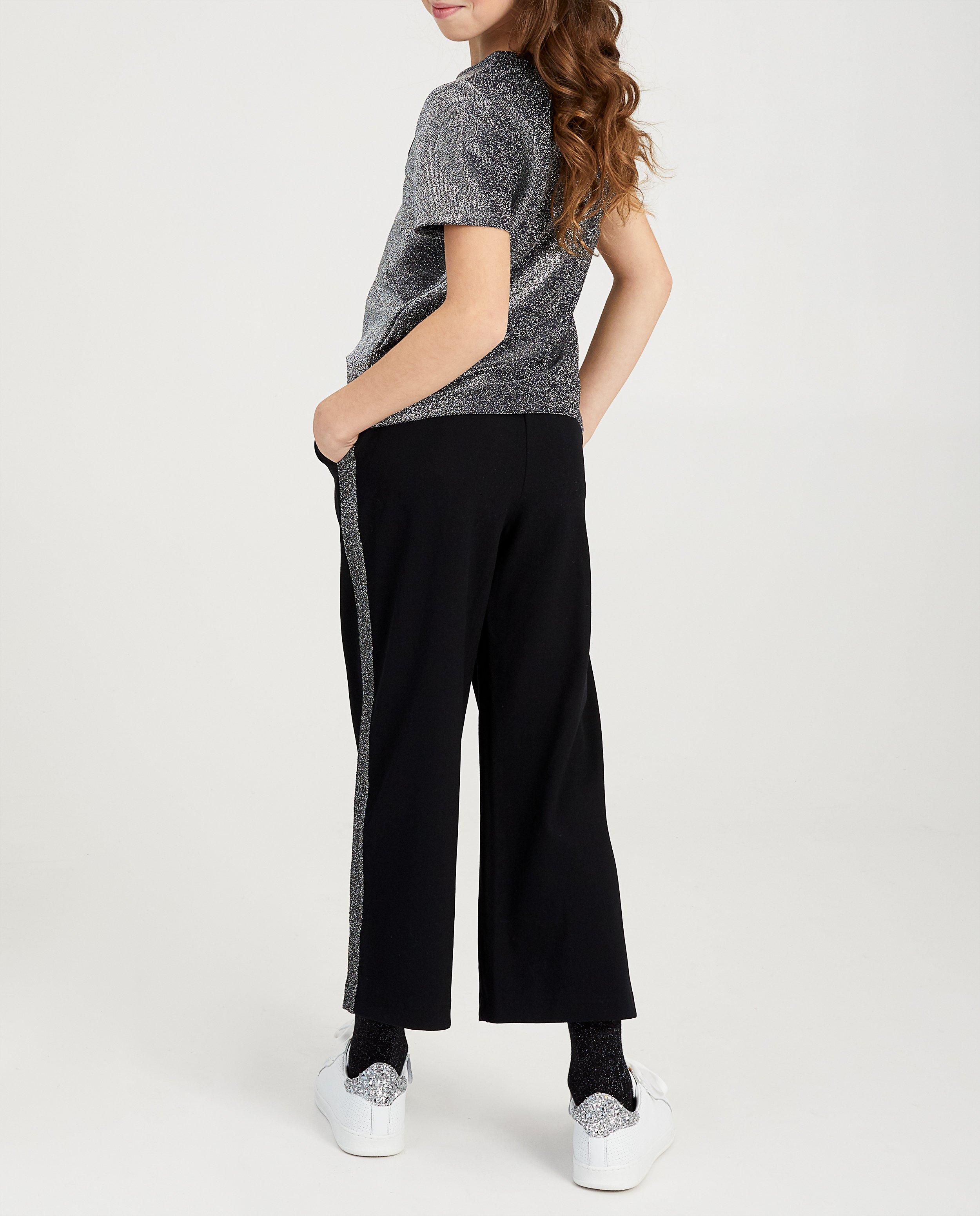 Broeken - Zwarte broek met glitter