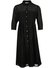 Kleedjes - Zwarte jurk met stippenprint