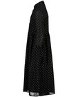 Kleedjes - Zwarte jurk met stippenprint