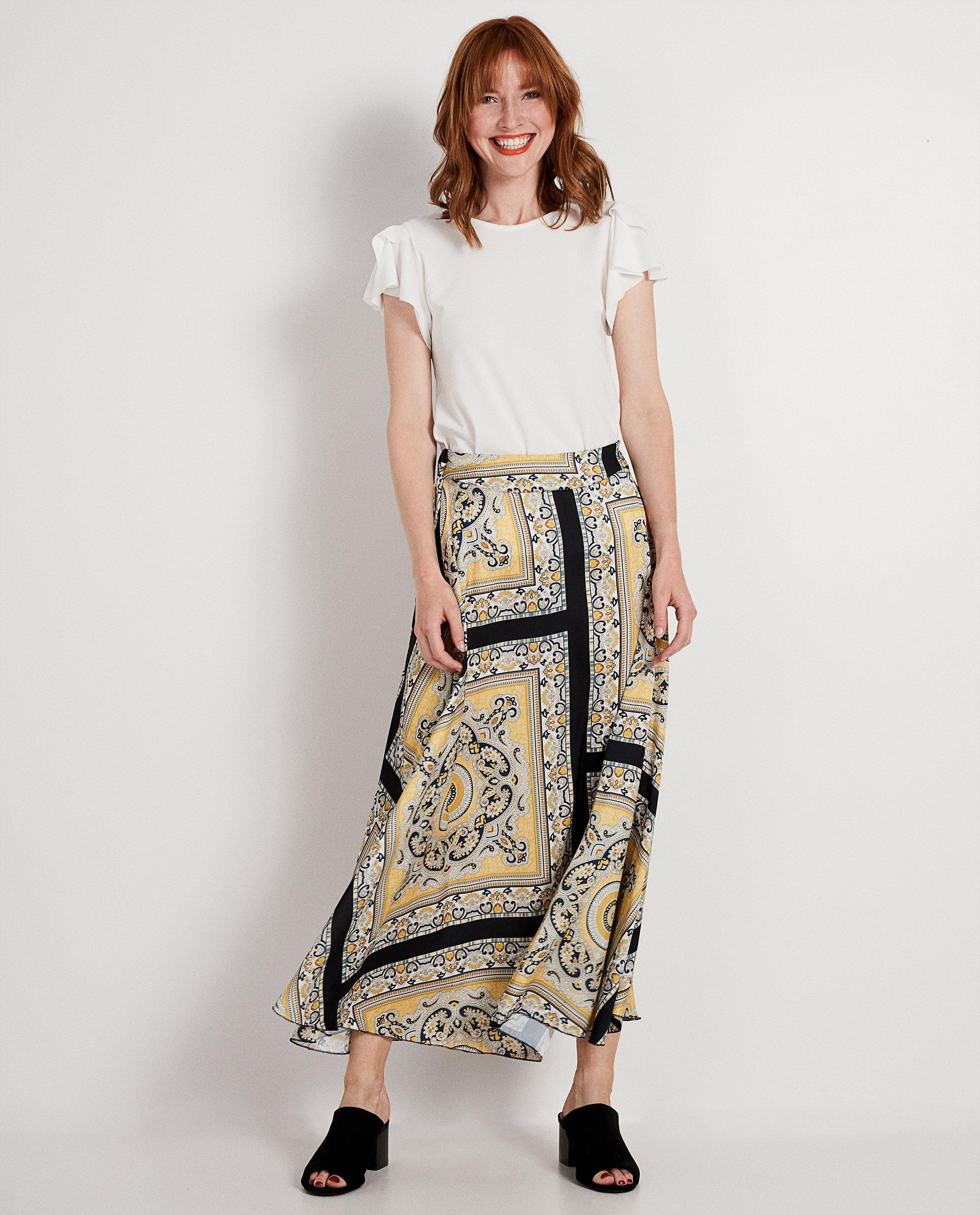 Wit T-shirt Ella Italia - met volantmouwen - Ella Italia