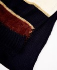 Breigoed - Donkerblauwe sjaal met strepen