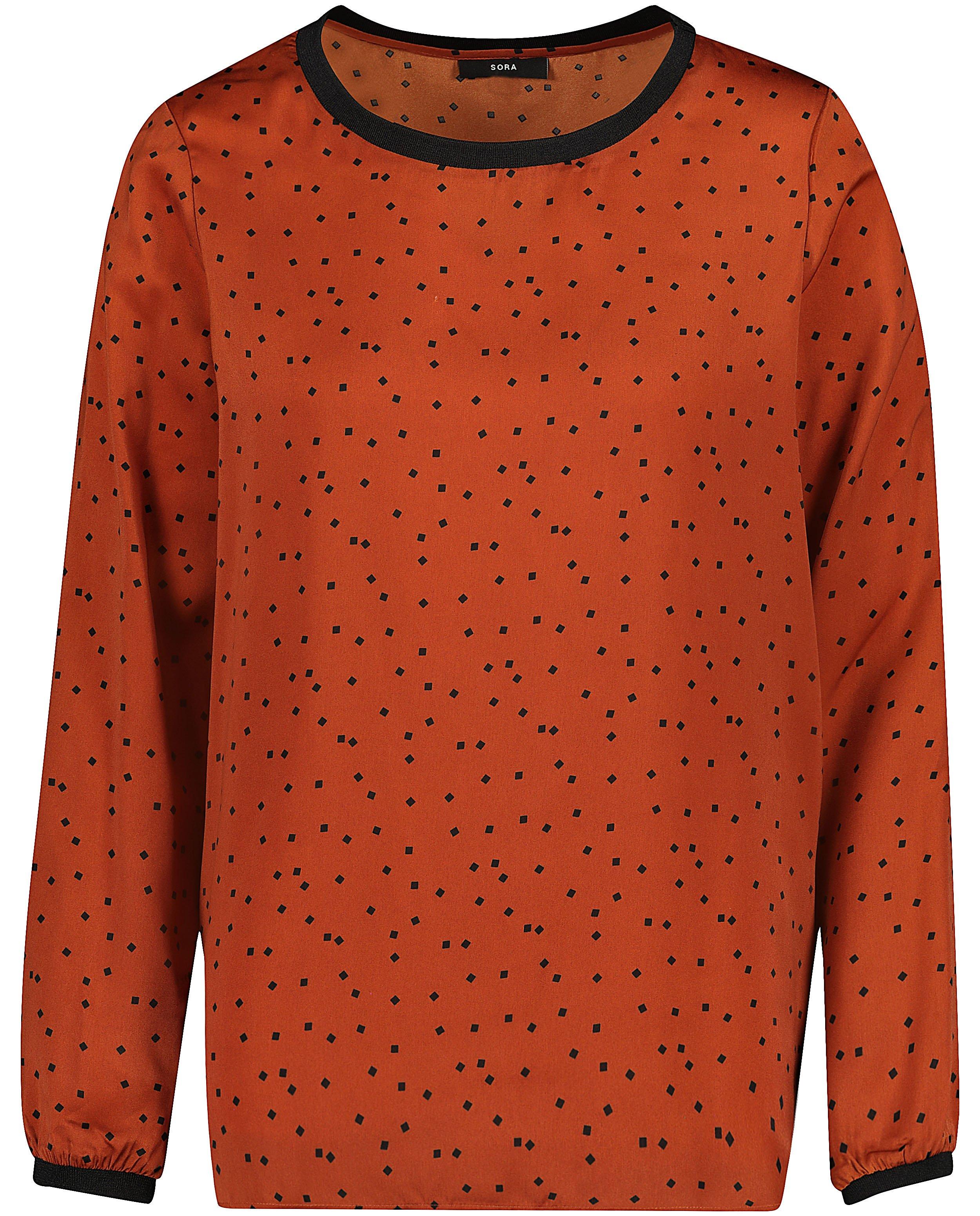 Chemises - Zwarte blouse met vierkantjes