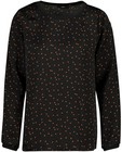 Chemises - Zwarte blouse met vierkantjes
