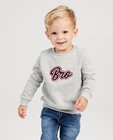 Sweaters - Lichtgrijze 'Bro' trui