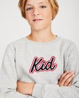 Sweaters - Unisex grijze 'Kid' trui, 7-14