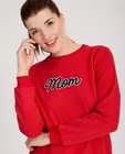 Sweats - Pull rouge « Mom »