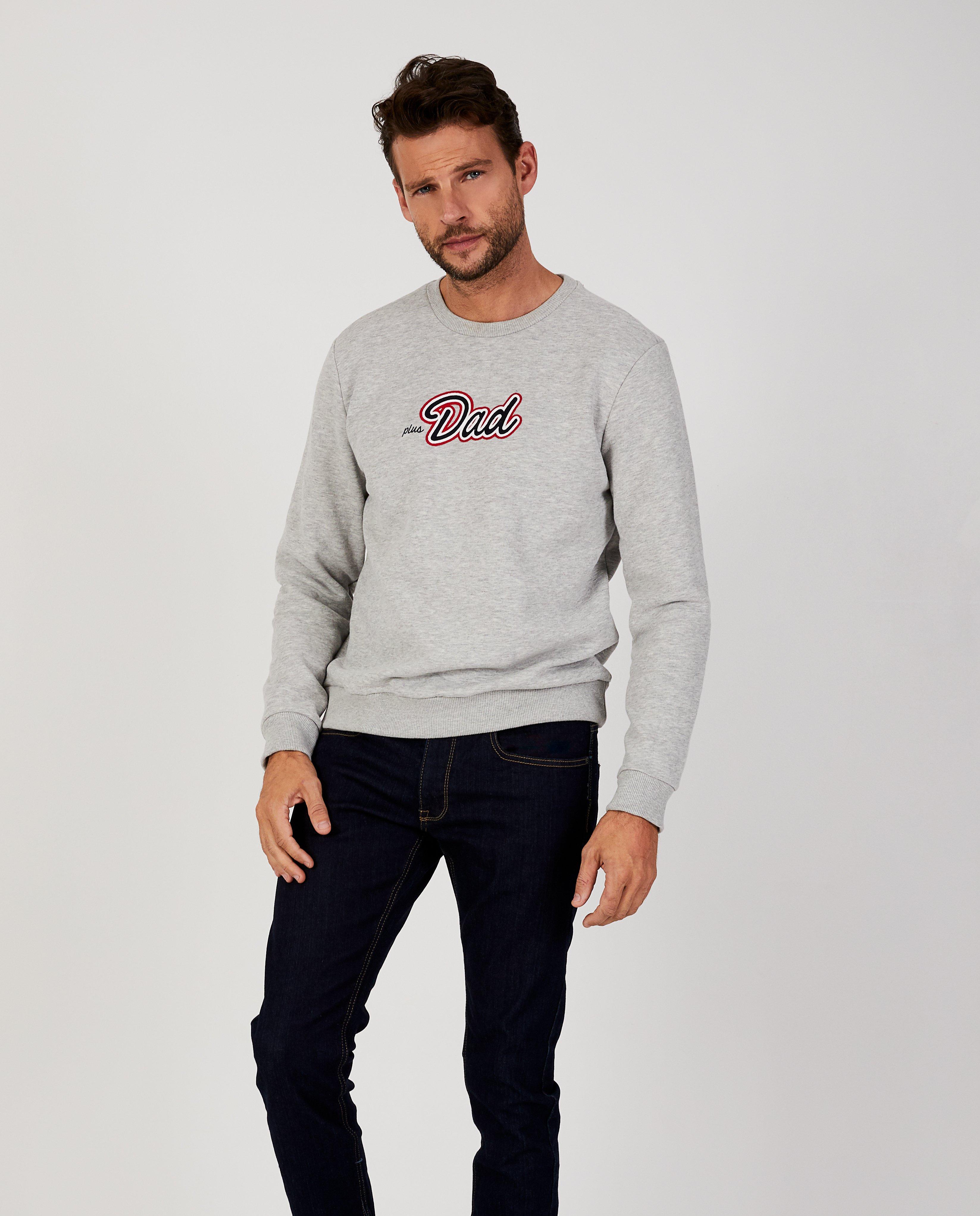 Sweaters - Lichtgrijze 'Plusdad' trui