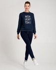 Blauwe 'moa vent toh!'-sweater - familystoriesJBC - JBC