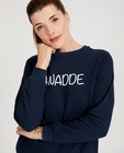 Sweaters - Blauwe 'jawadde'-sweater