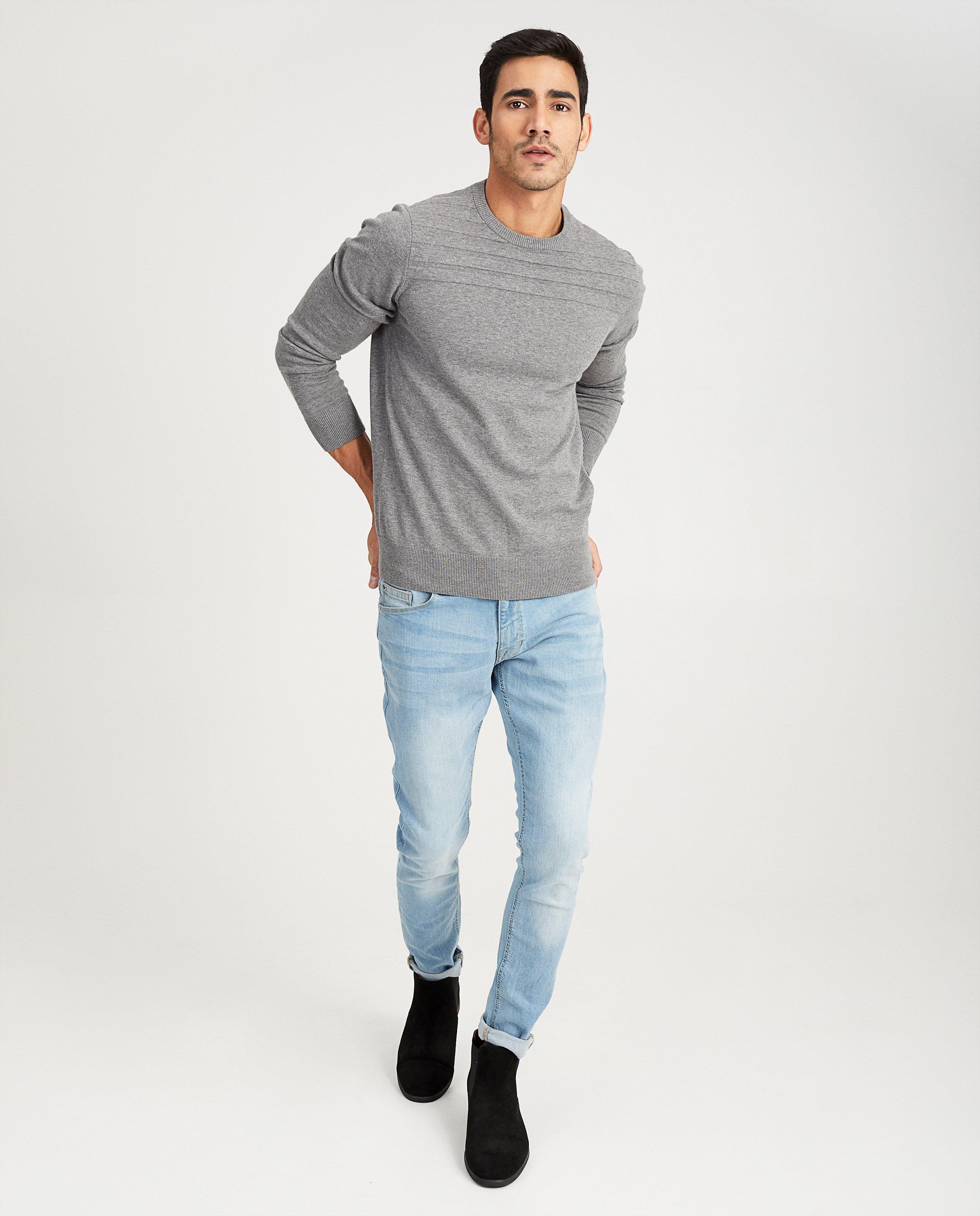 Lichtblauwe jeans - met wassing - JBC