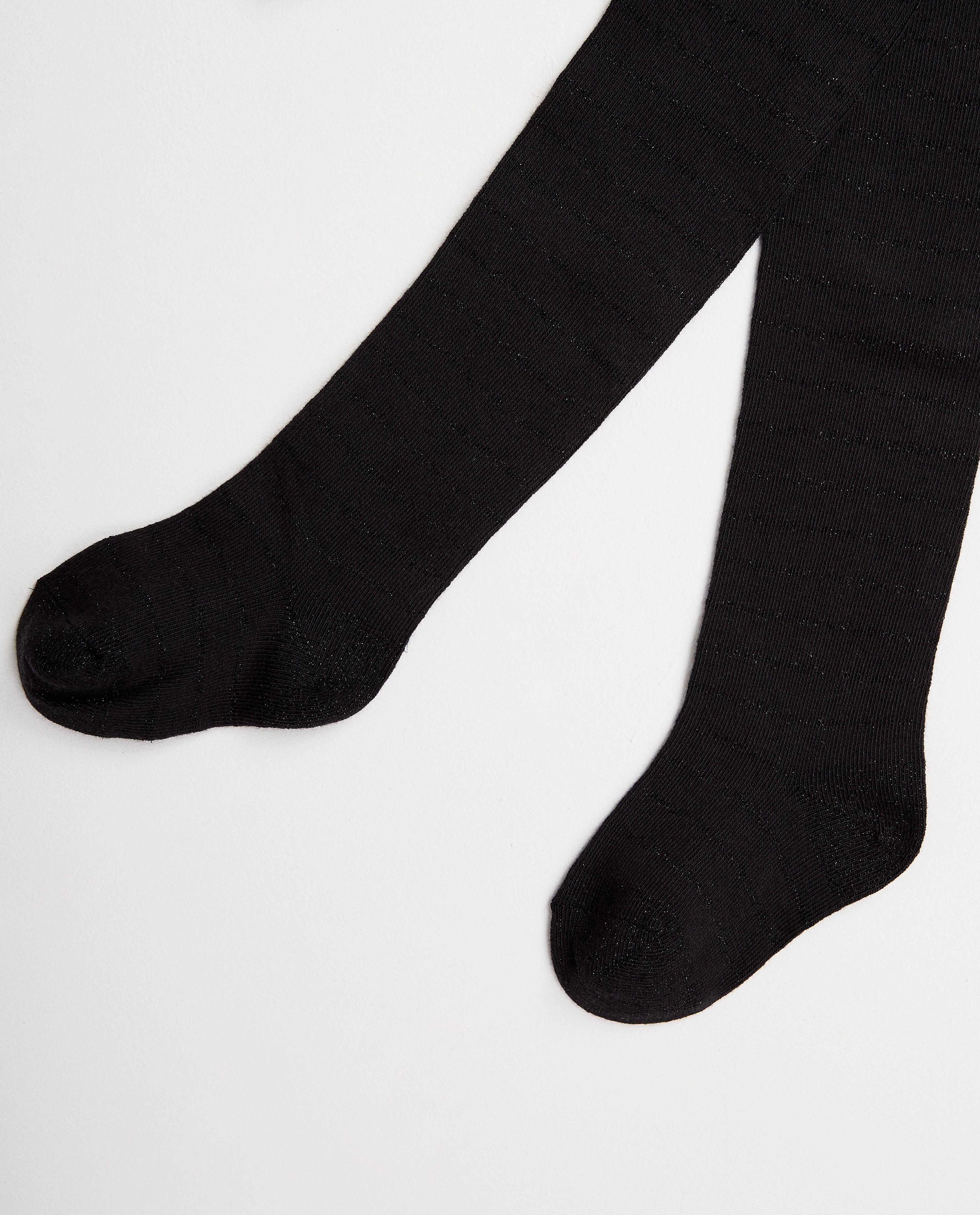 Zwarte kousenbroek met streepjes - Product Detail - zwart - afbeelding nummer 1