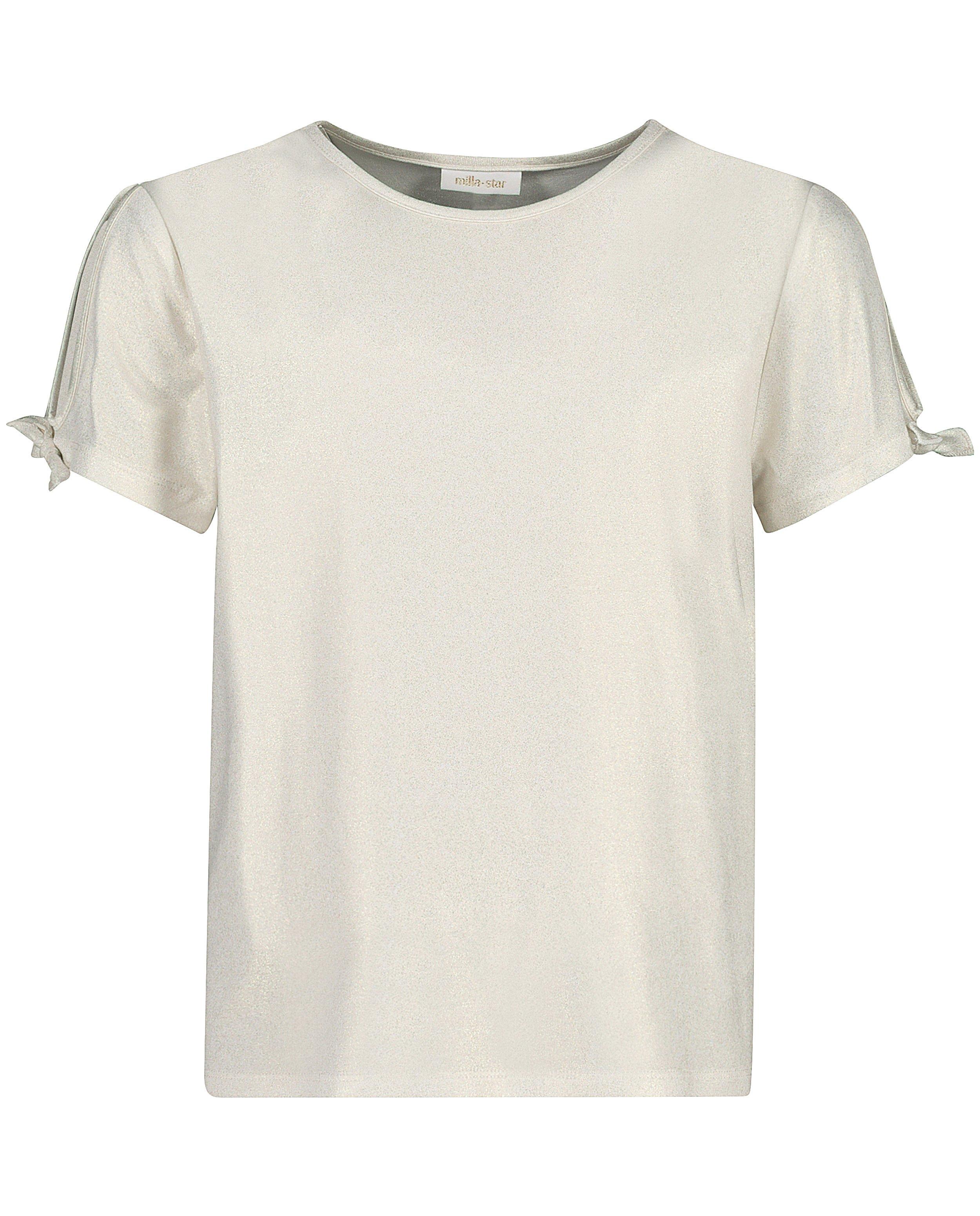 T-shirts - Witte top met glitter Communie