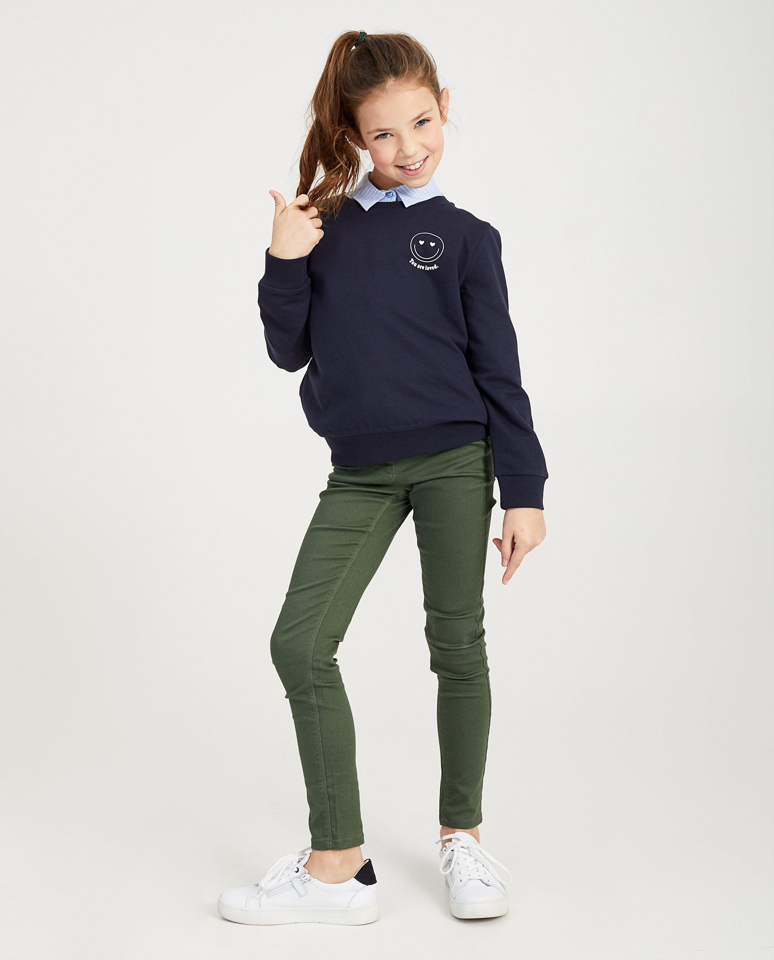 Rode sweater met print BESTies - null - Besties