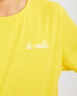T-shirts - Geel T-shirt met opschrift BESTies