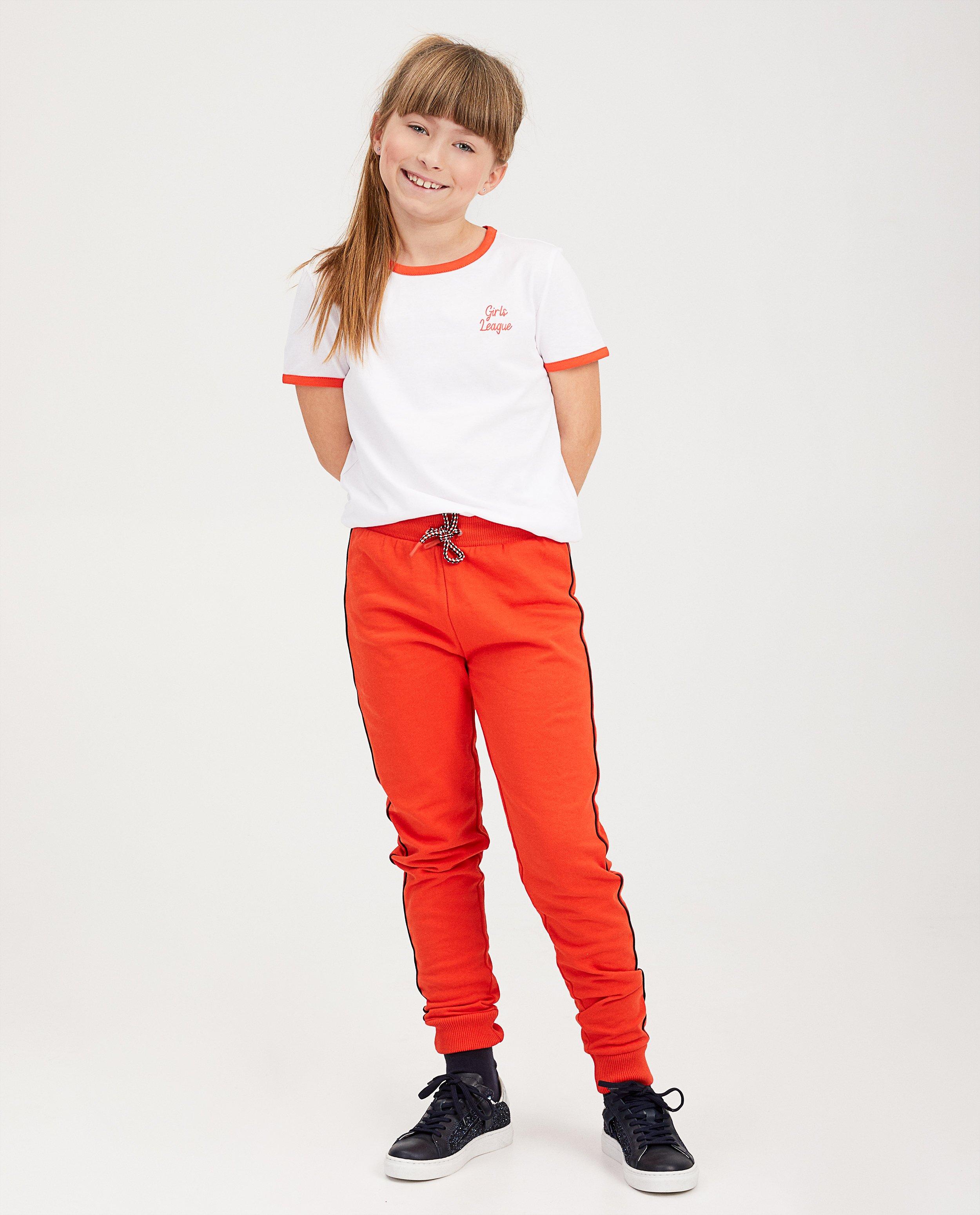 Wit T-shirt met opschrift BESTies - 'Girls League' - Besties