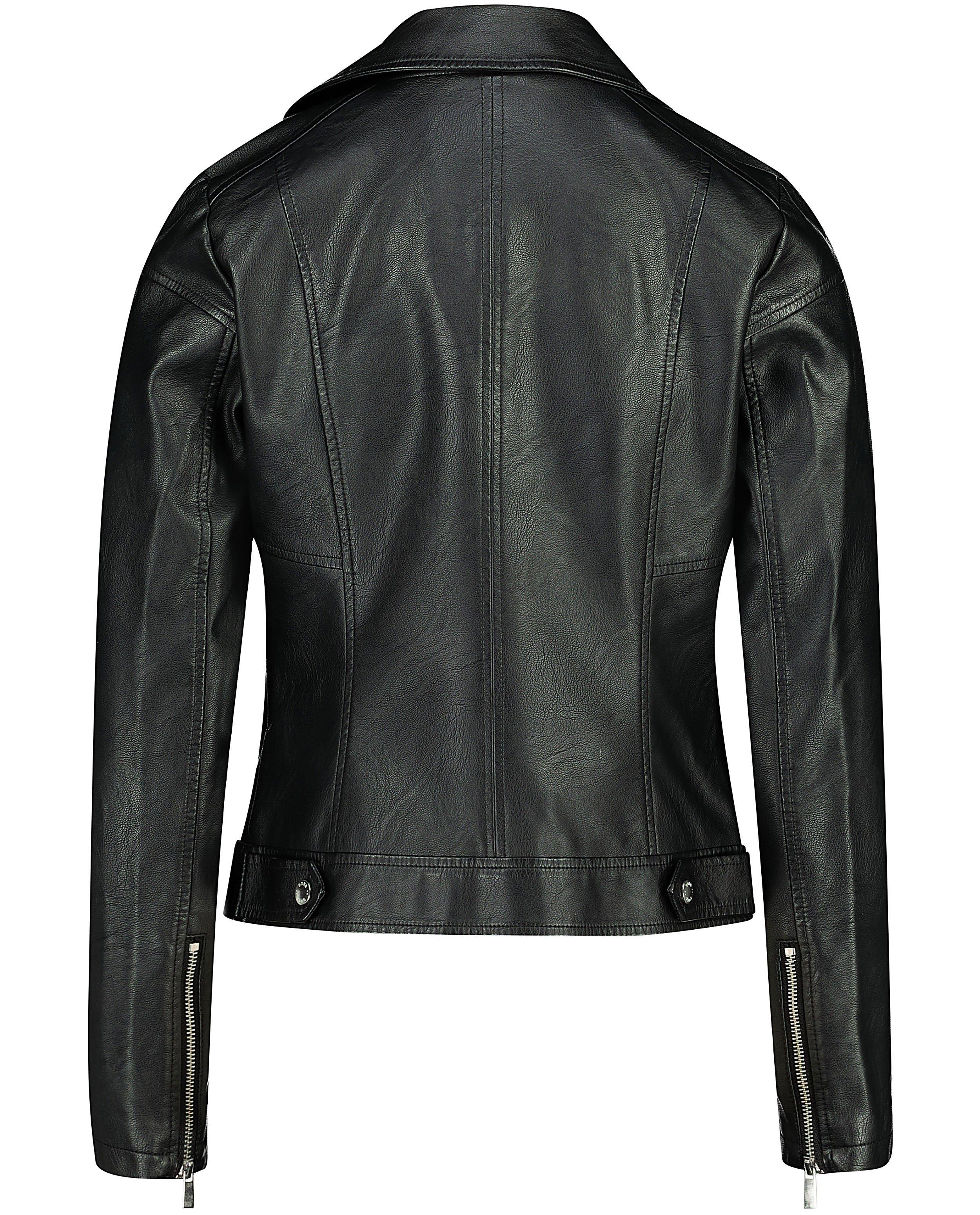 Blazers - Zwarte faux-lederen jas Sora