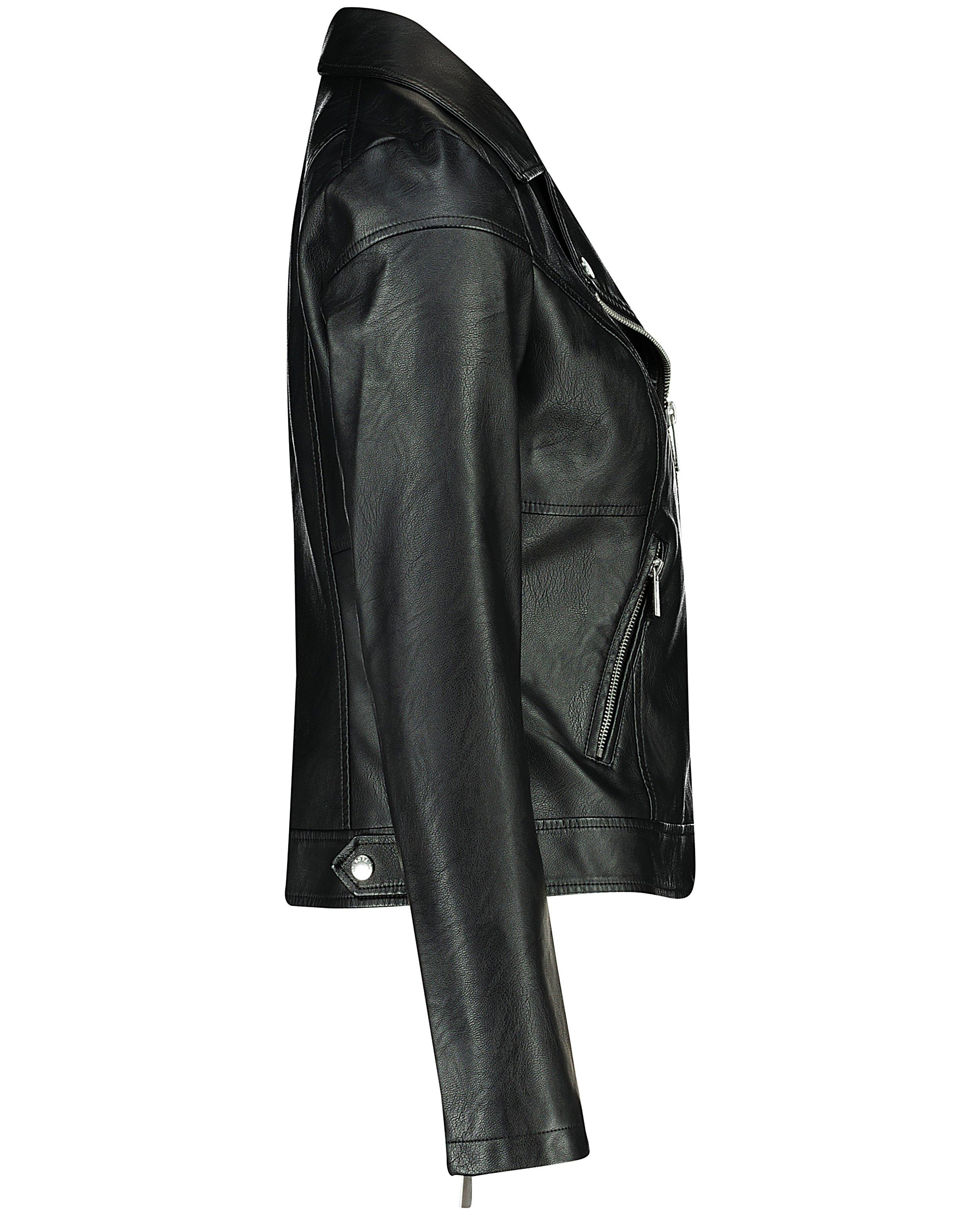 Blazers - Zwarte faux-lederen jas Sora
