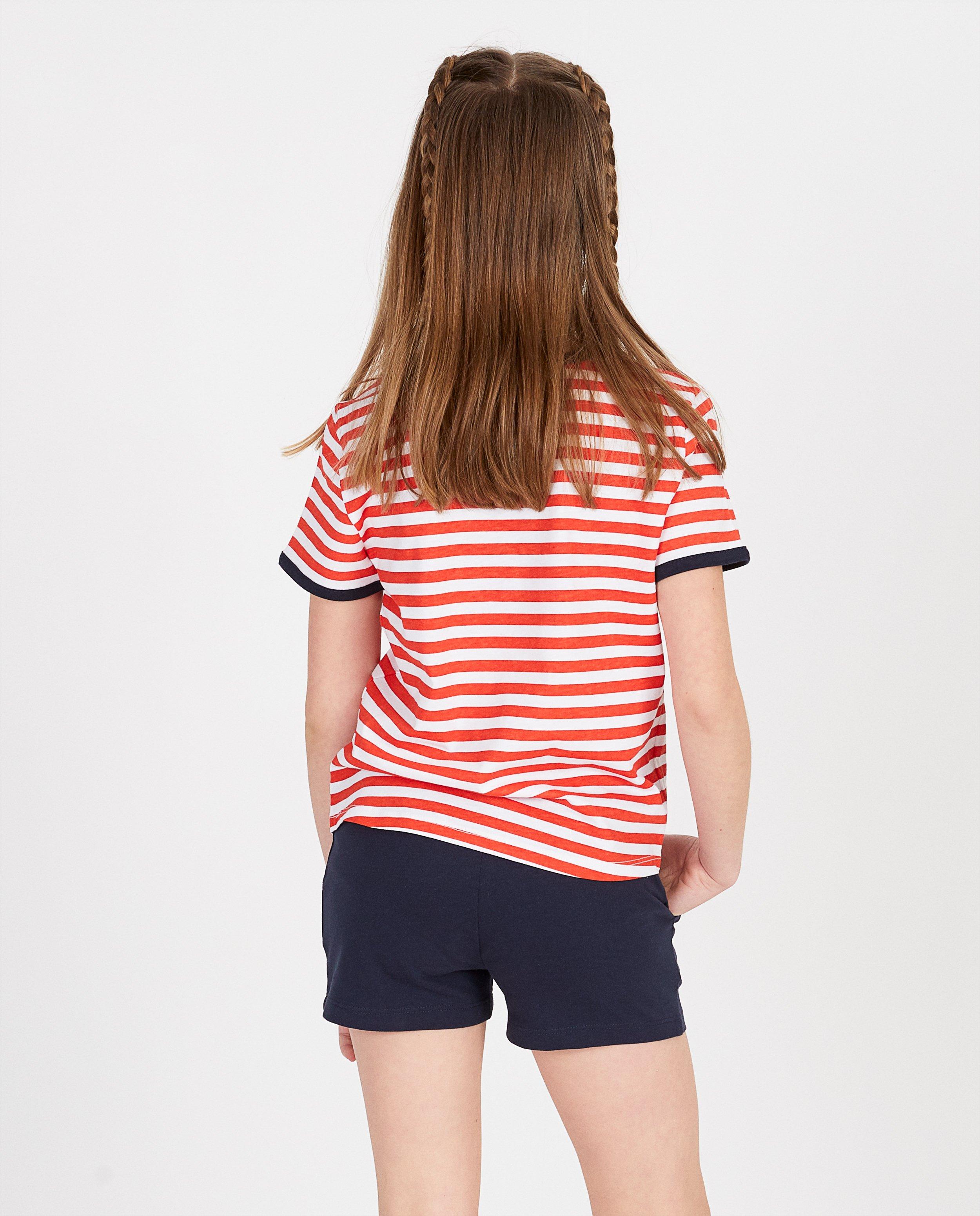 T-shirts - Gestreept T-shirt in wit BESTies