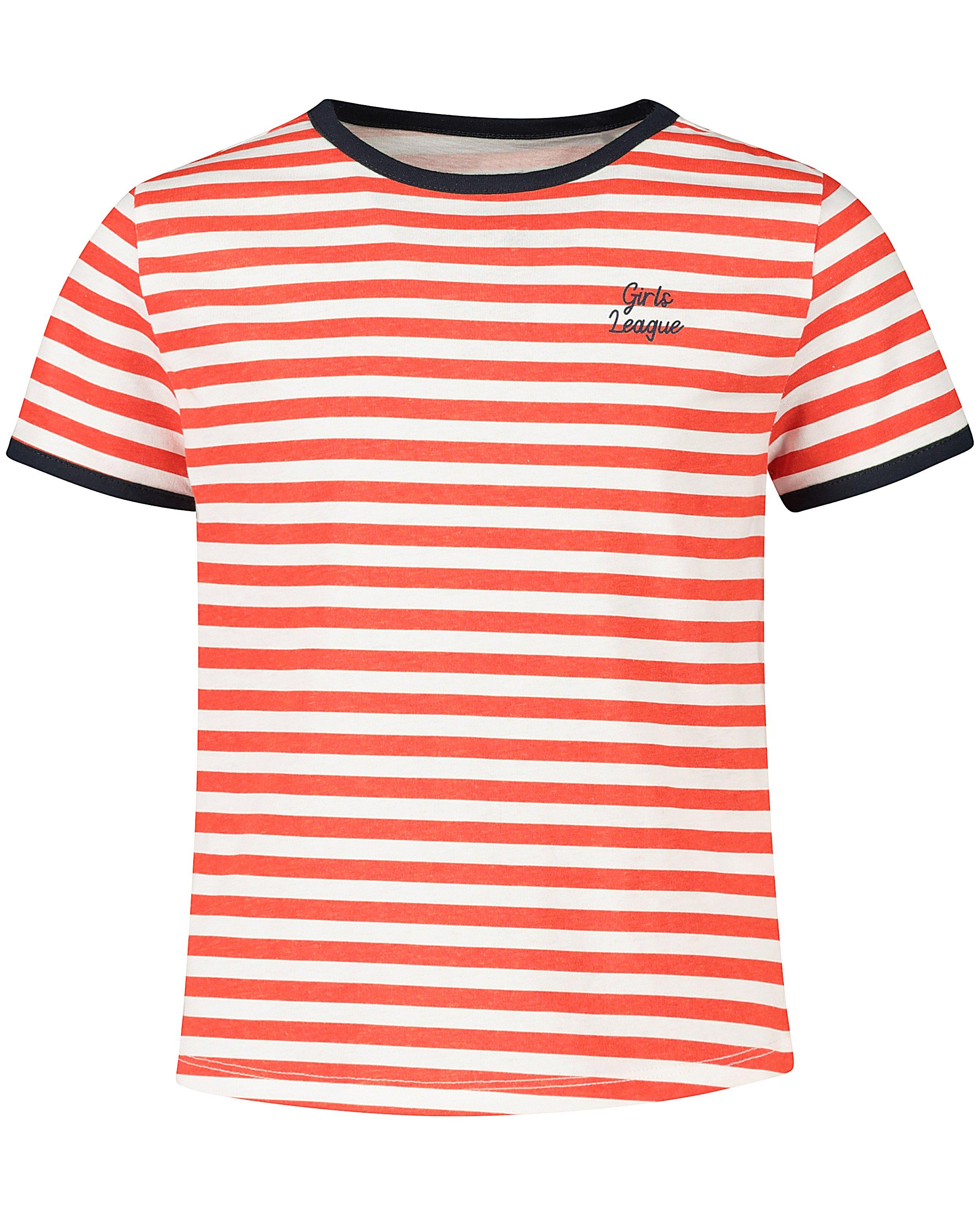 T-shirts - Gestreept T-shirt in wit BESTies