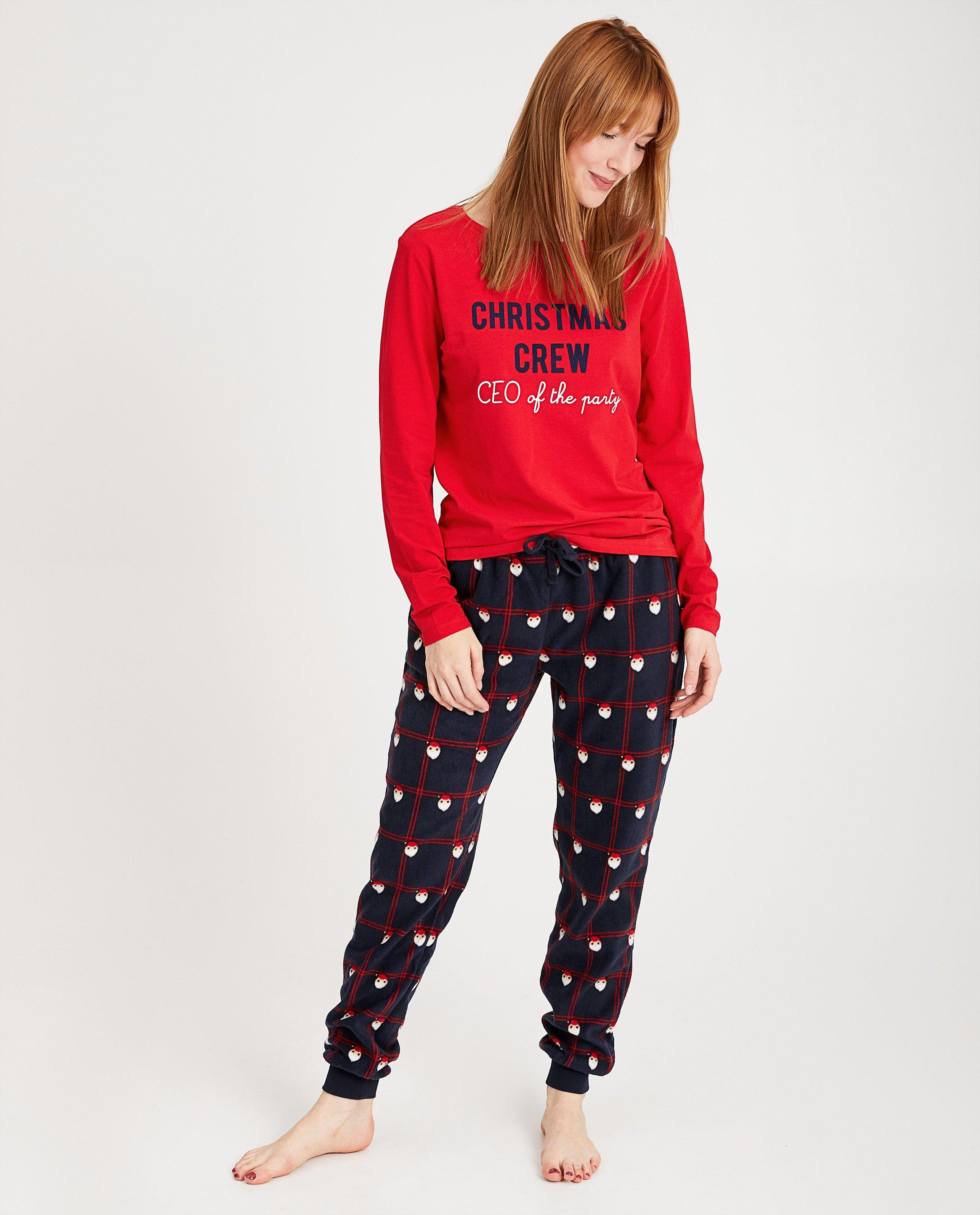 Nachtkleding - Rode kerst-pyjama