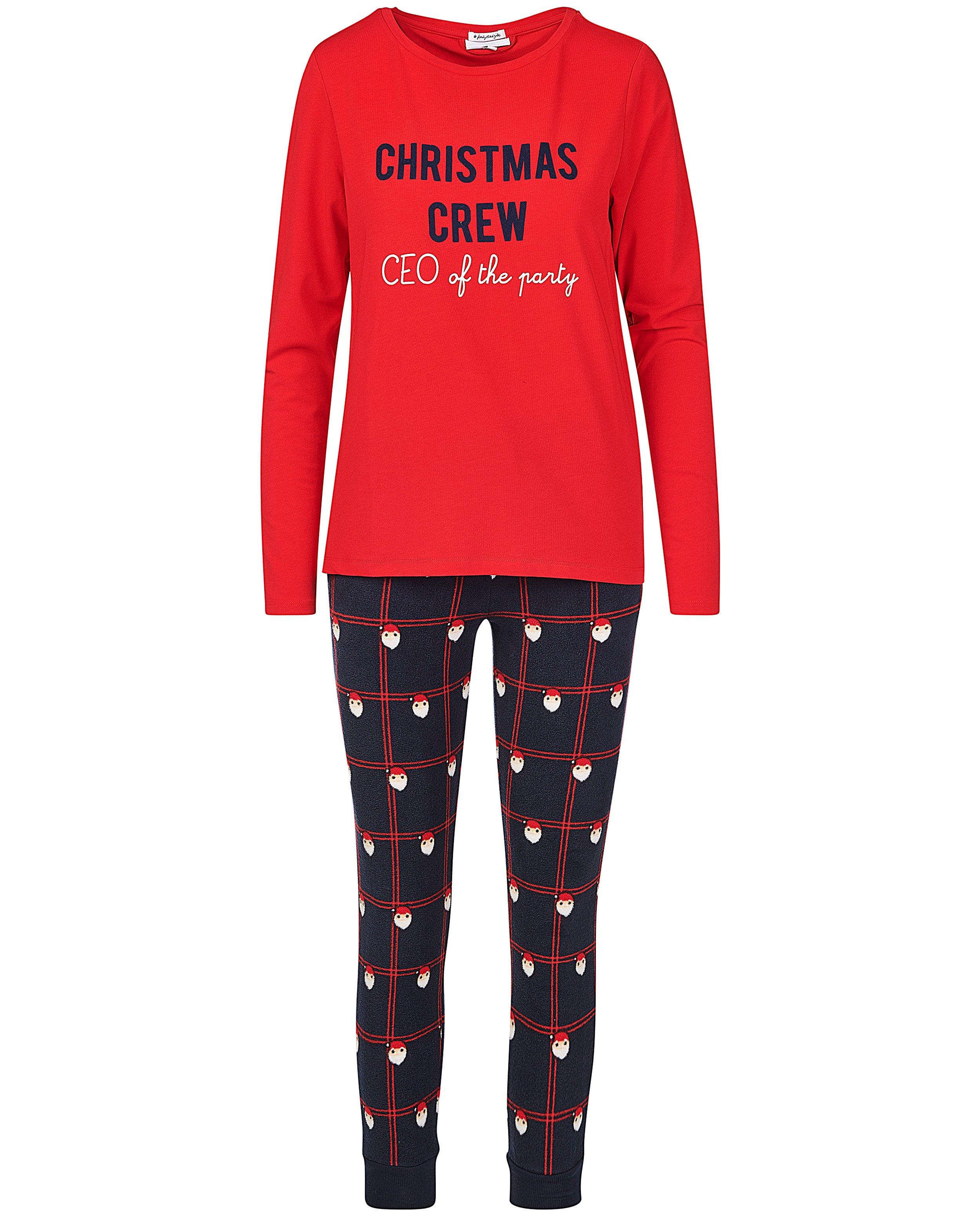 Nachtkleding - Rode kerst-pyjama