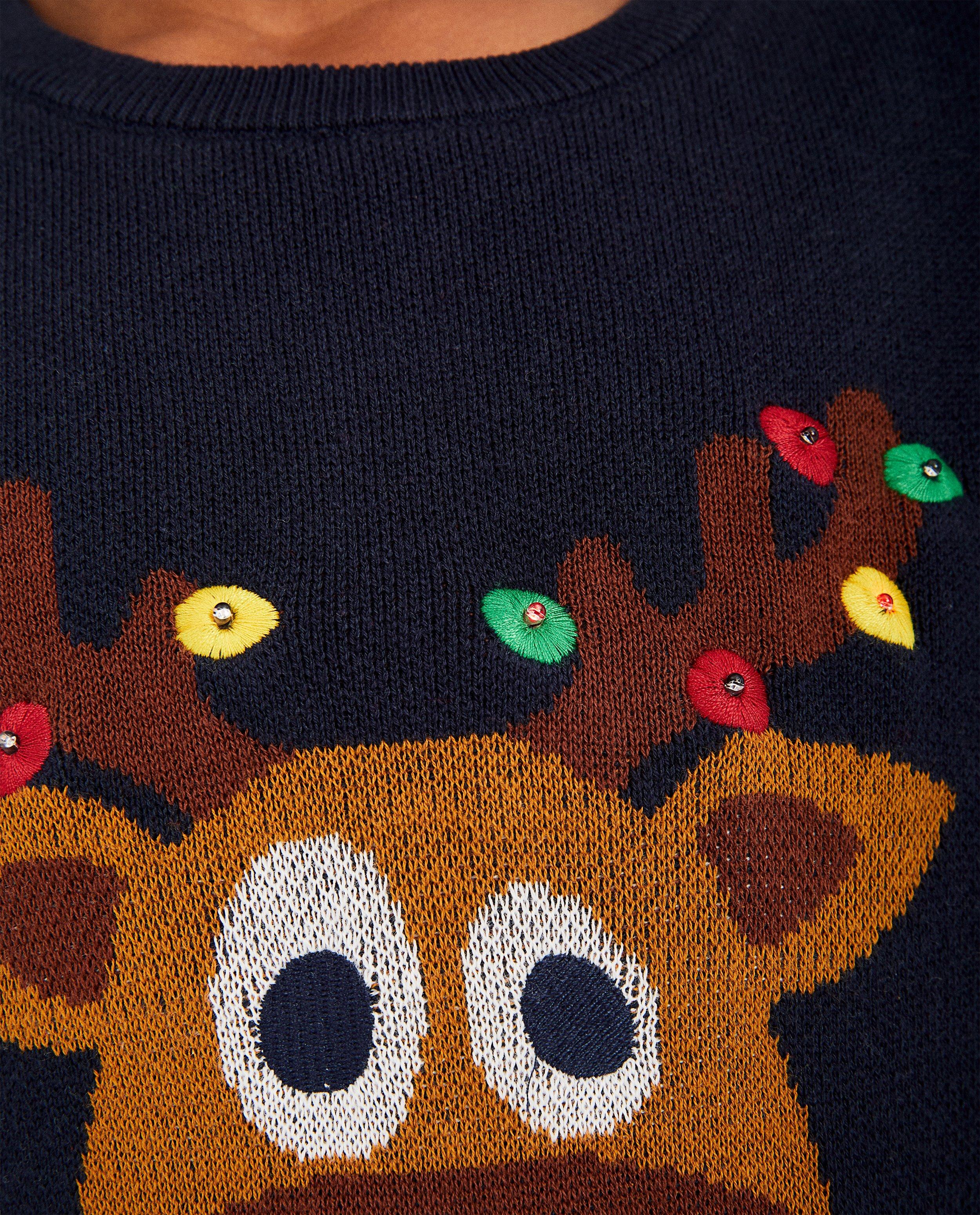 Rendier-trui met lichtjes 7-14 jaar - Product Detail - donkerblauw - afbeelding nummer 4