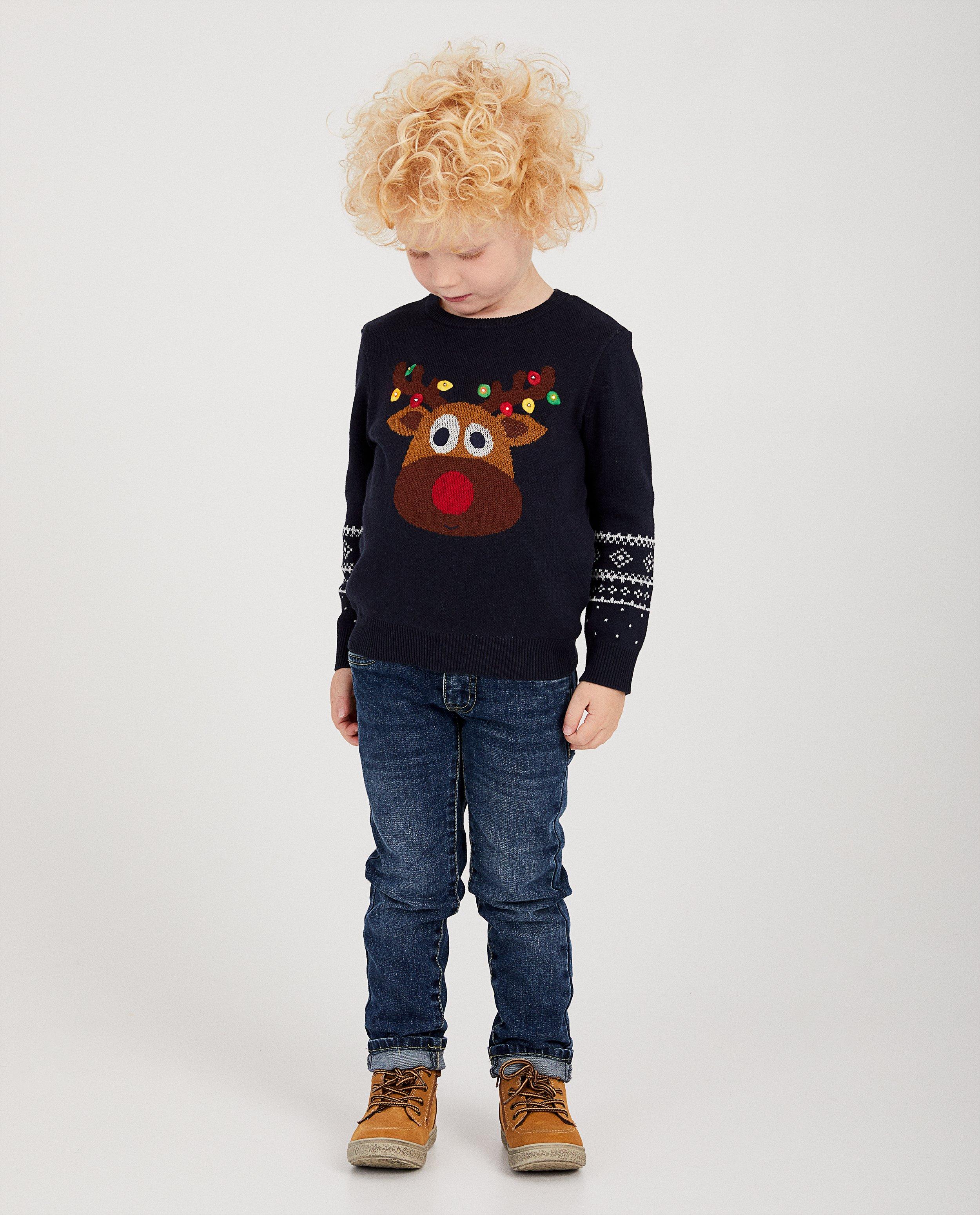 Rendier-trui met lichtjes 2-7 jaar - #familystoriesJBC - JBC