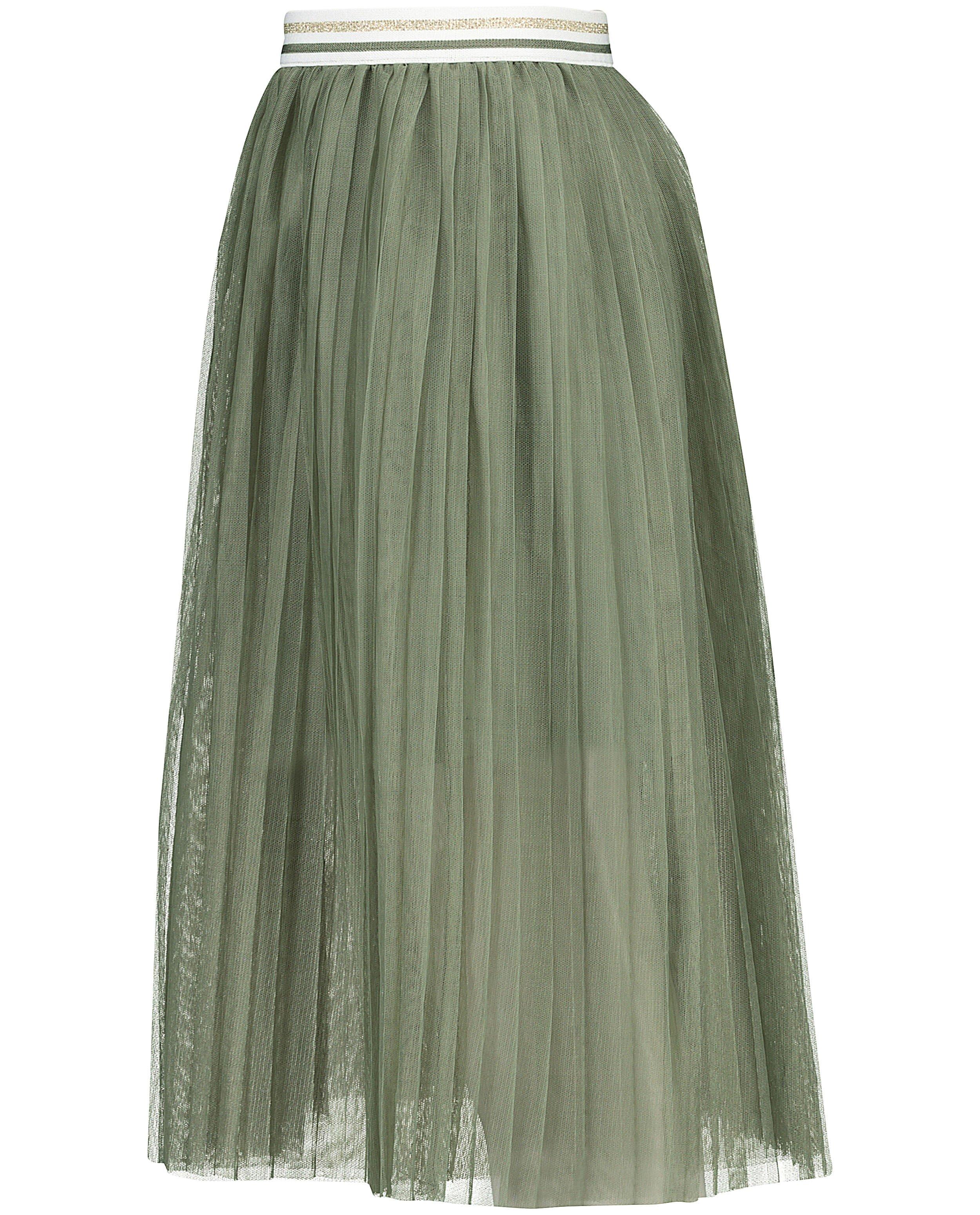 Rokken - Groene maxi-rok met tule Communie