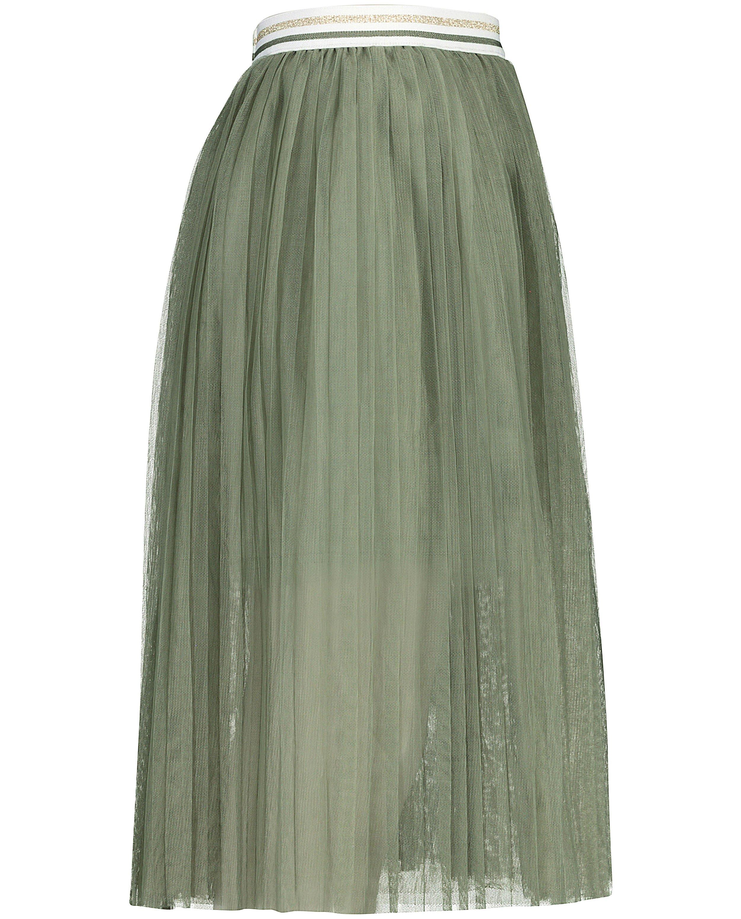 Rokken - Groene maxi-rok met tule Communie